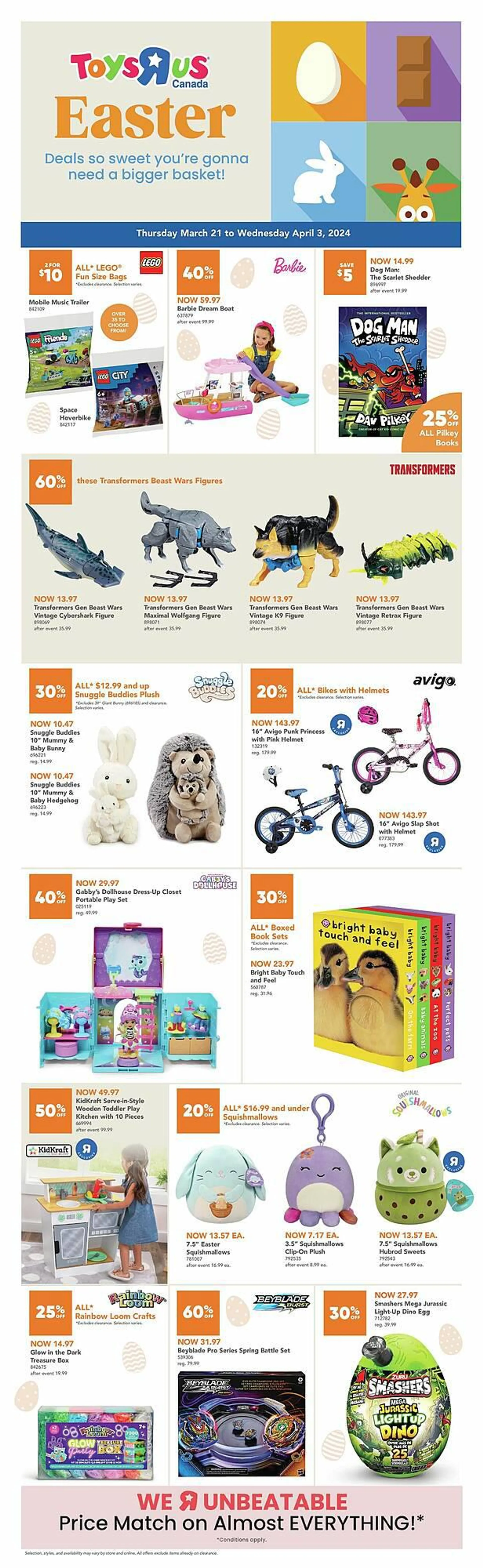 Toys R us flyer from March 21 to April 4 2024 - flyer page 1