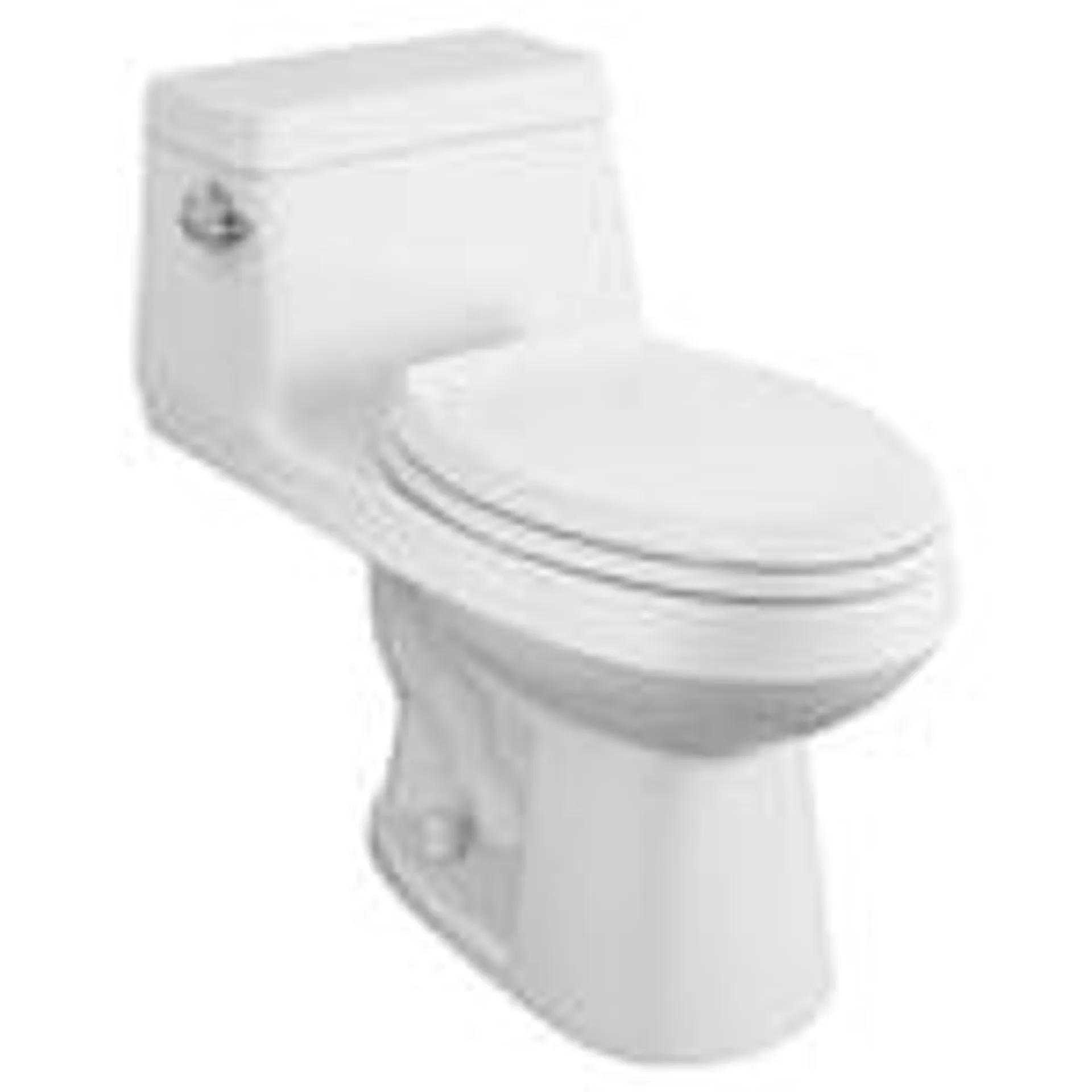 Colony 4.8L Single Flush Right Height Elongated One-Piece Toilet in White with Slow Close Seat