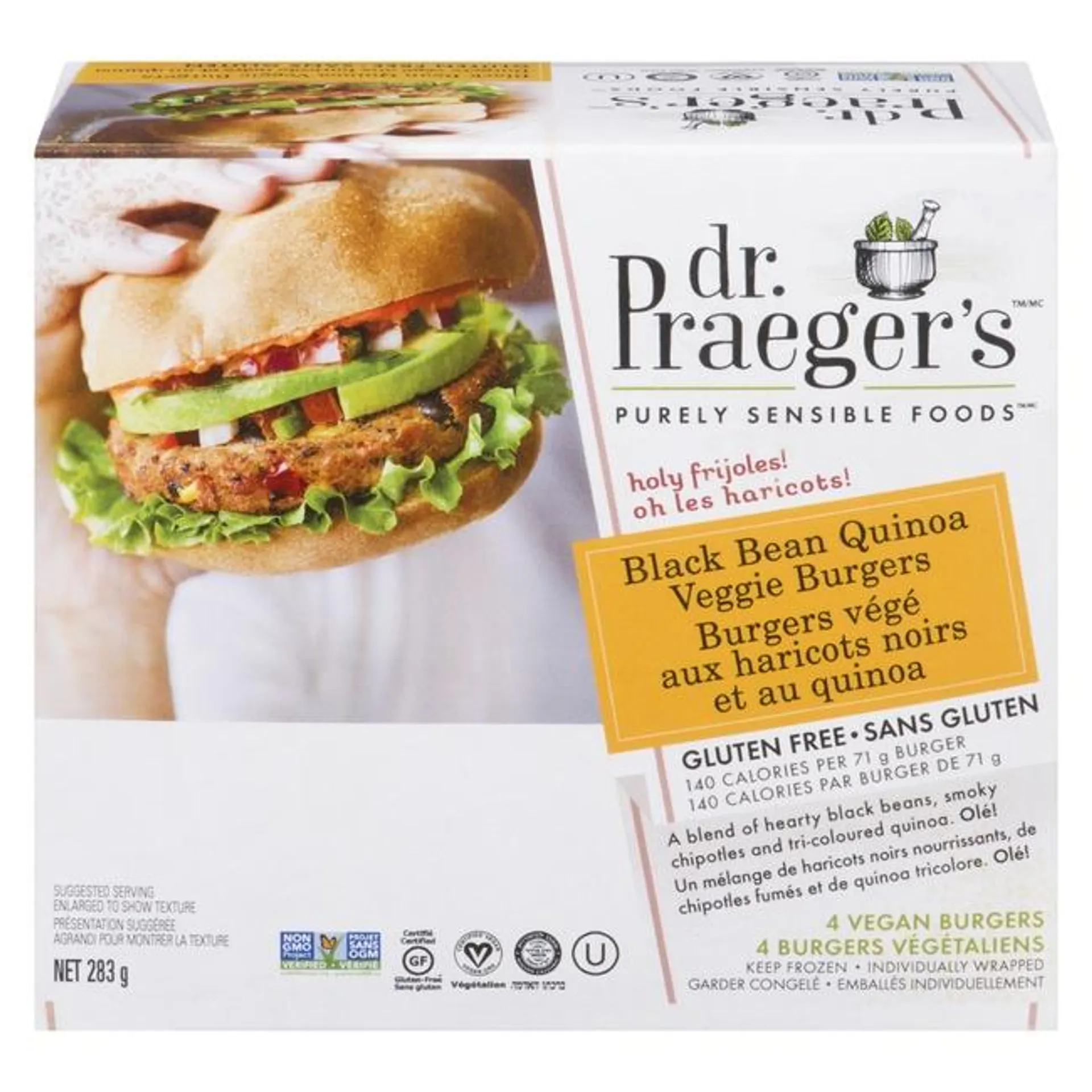 Dr. Praeger's Veggie Burgers - Black Bean Quinoa (Gluten Free)