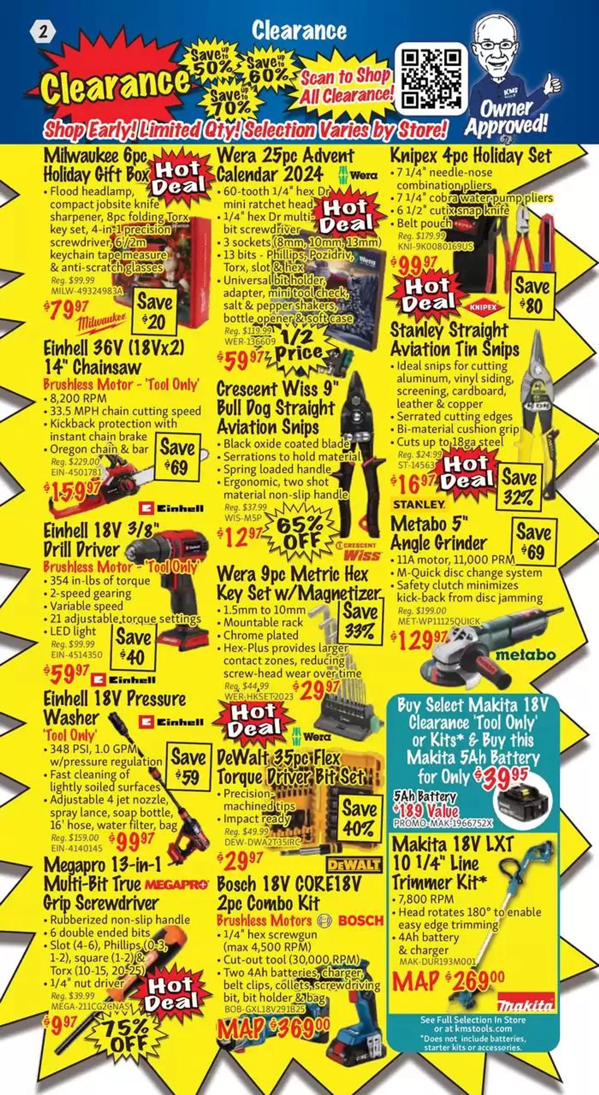 KMS Tools January 2025 Clearance Sale from January 1 to January 8 2025 - flyer page 2