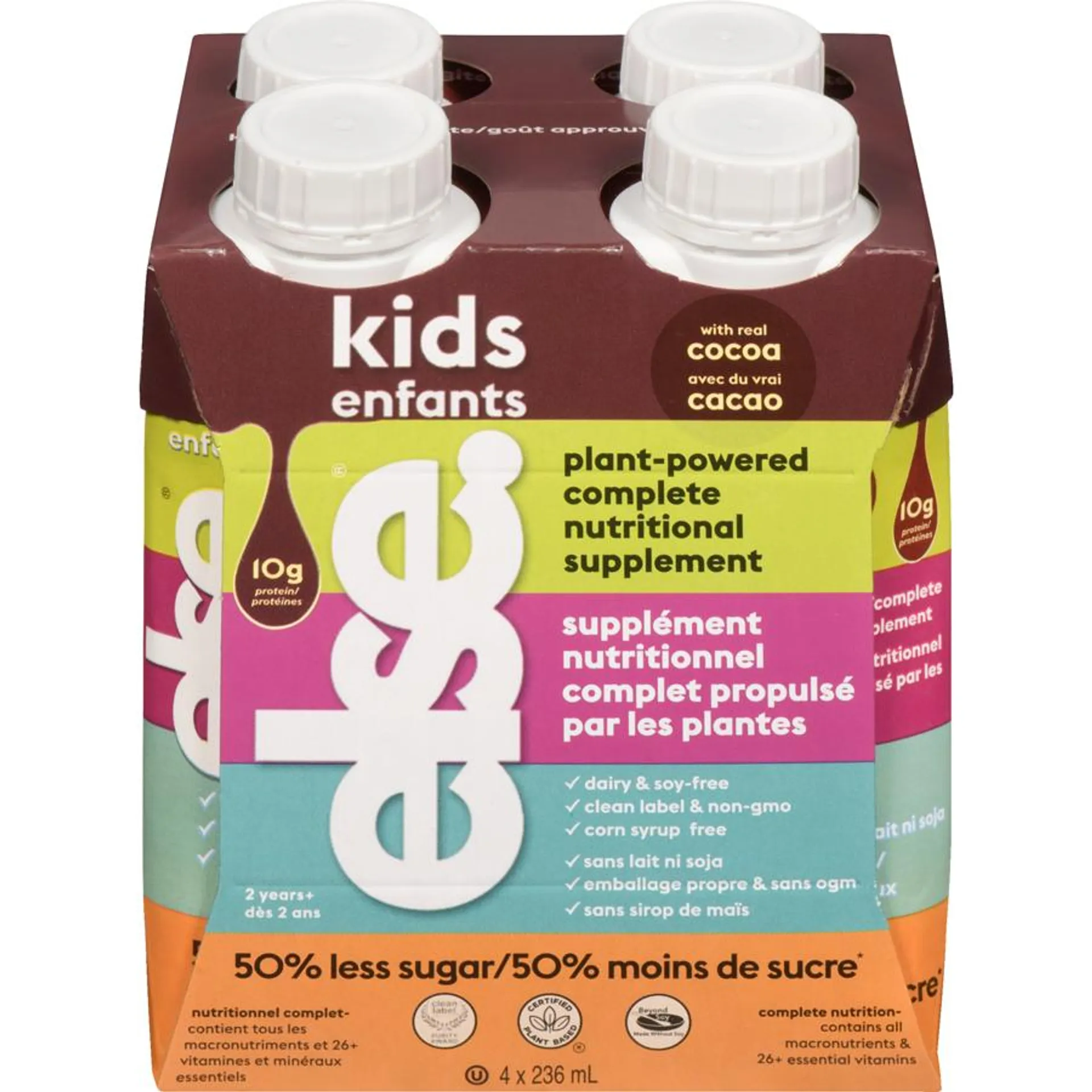 Kids Plant-Powered Complete Nutritional Supplement With Real Cocoa 2 Years+