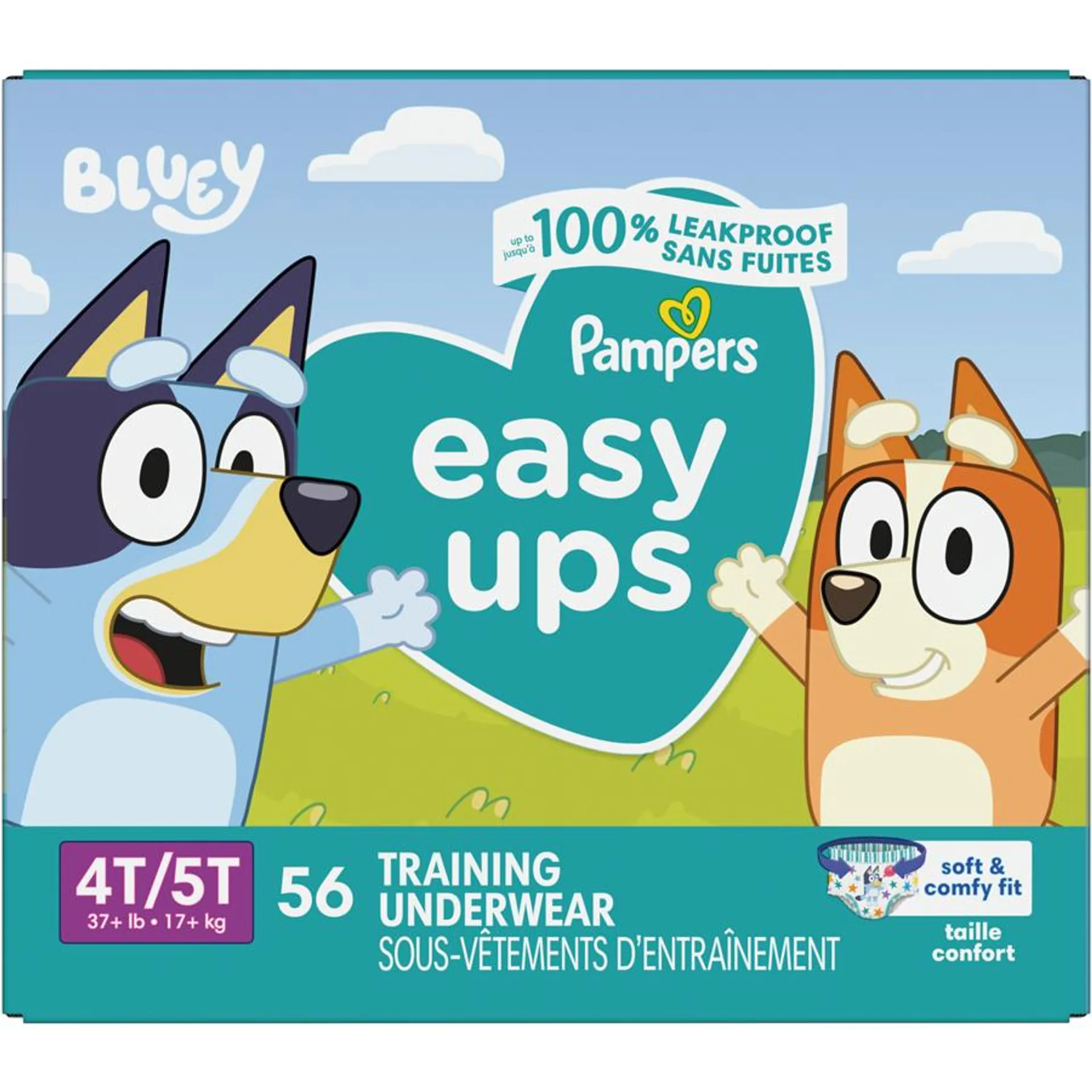 Easy Ups Training Underwear Boys Size 6 4T5T 56 Count