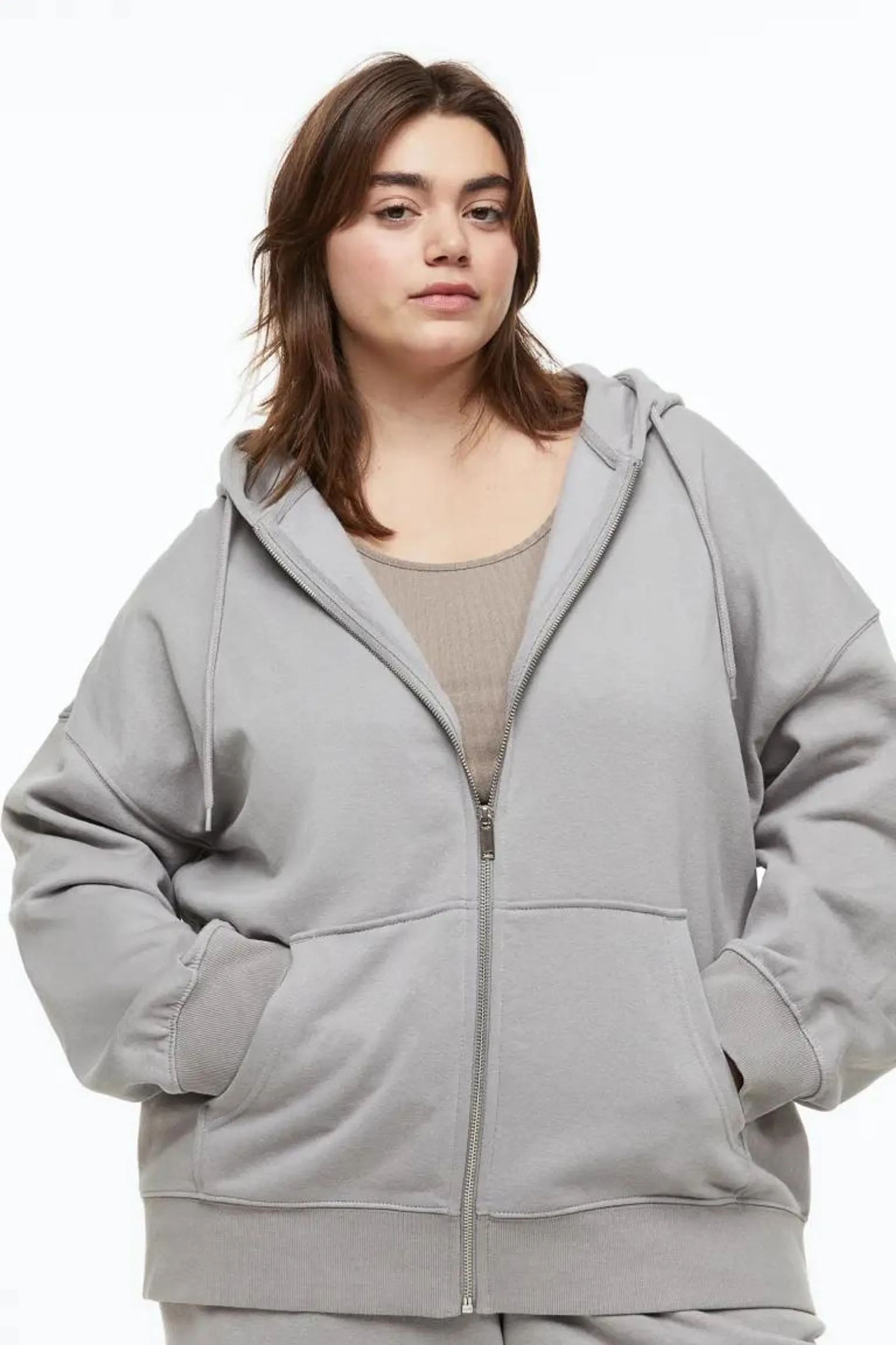 H&M+ Oversized Hooded Jacket