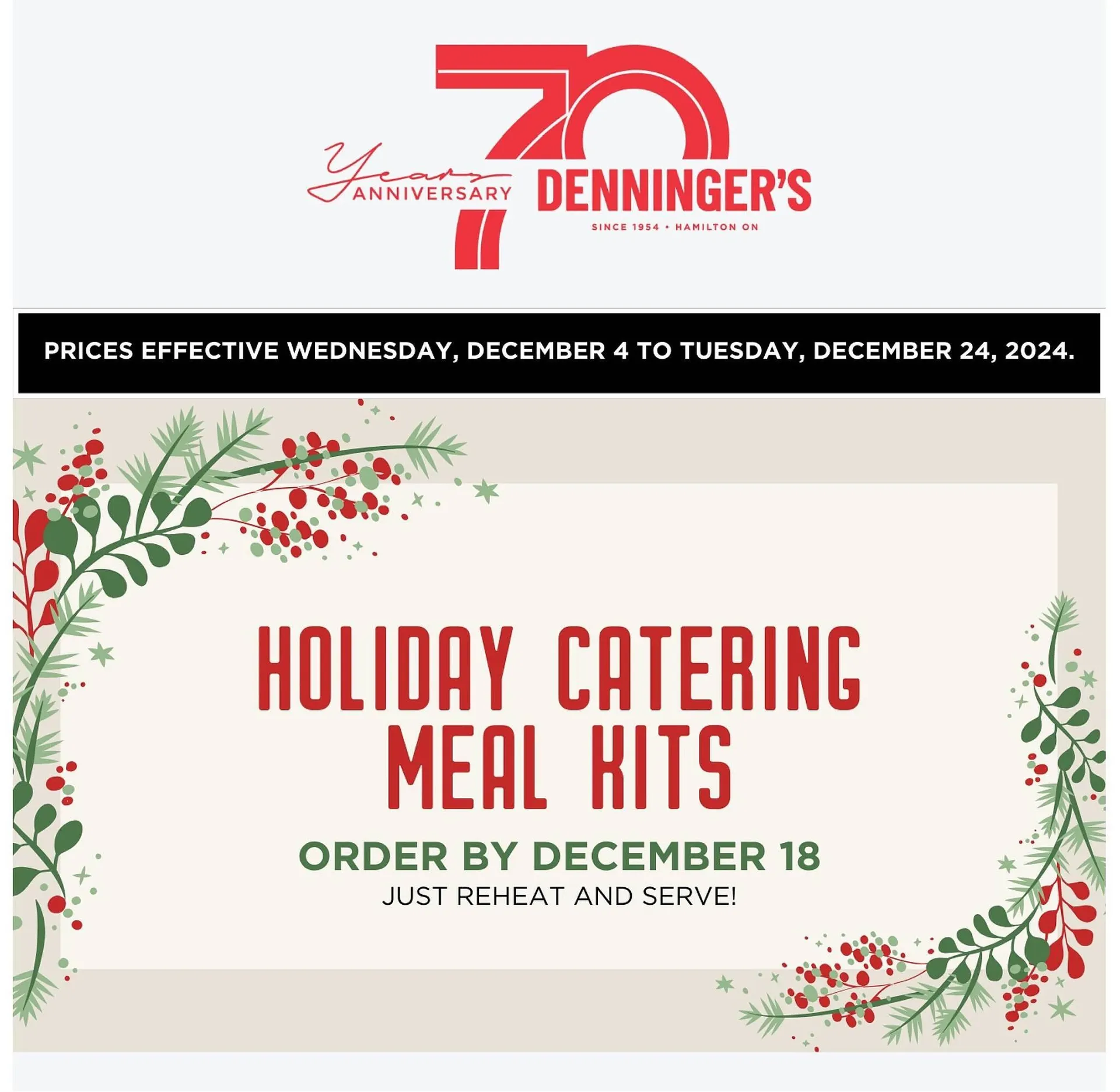 Denningers flyer - 1