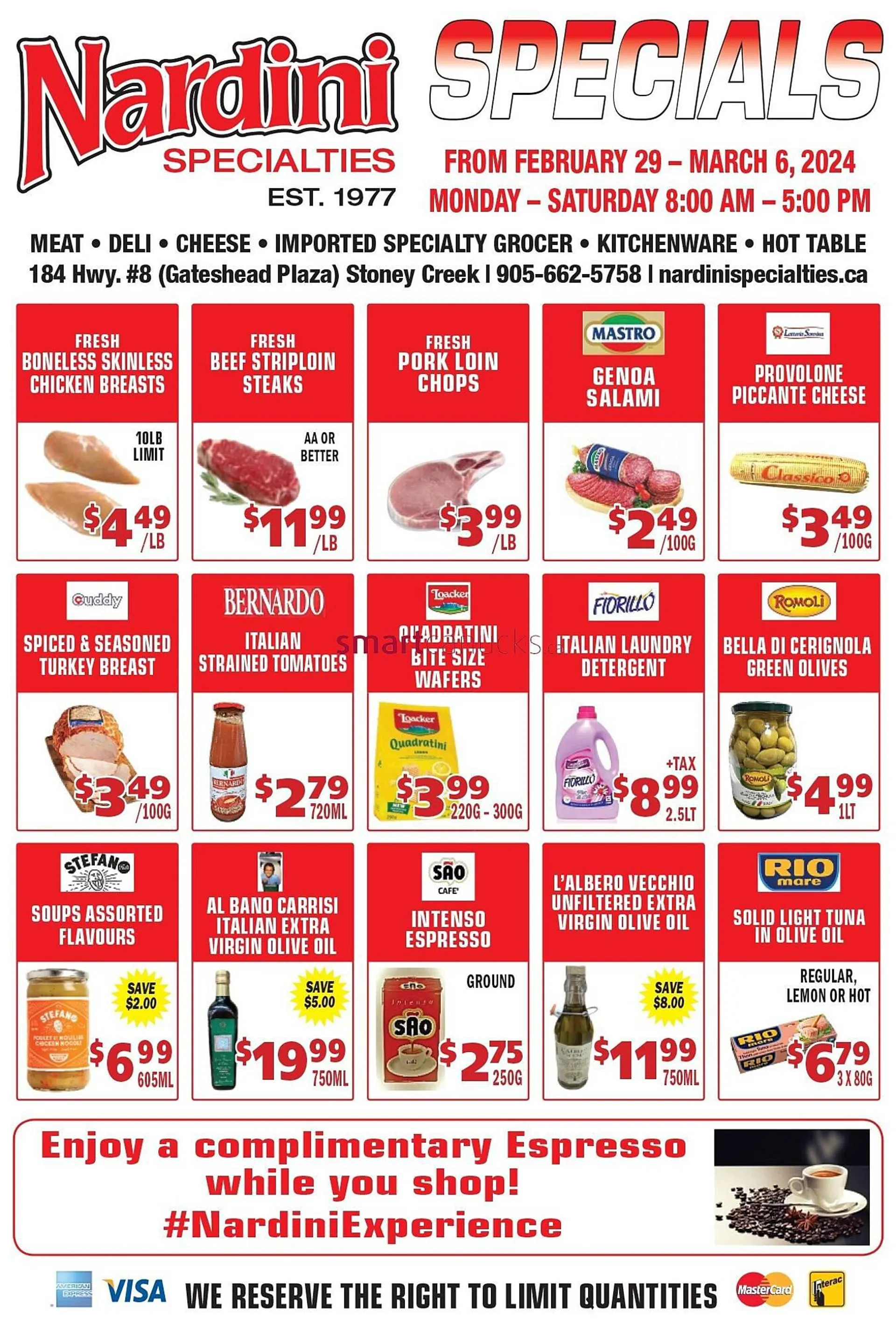 Nardini Specialties flyer from February 29 to March 6 2024 - flyer page 