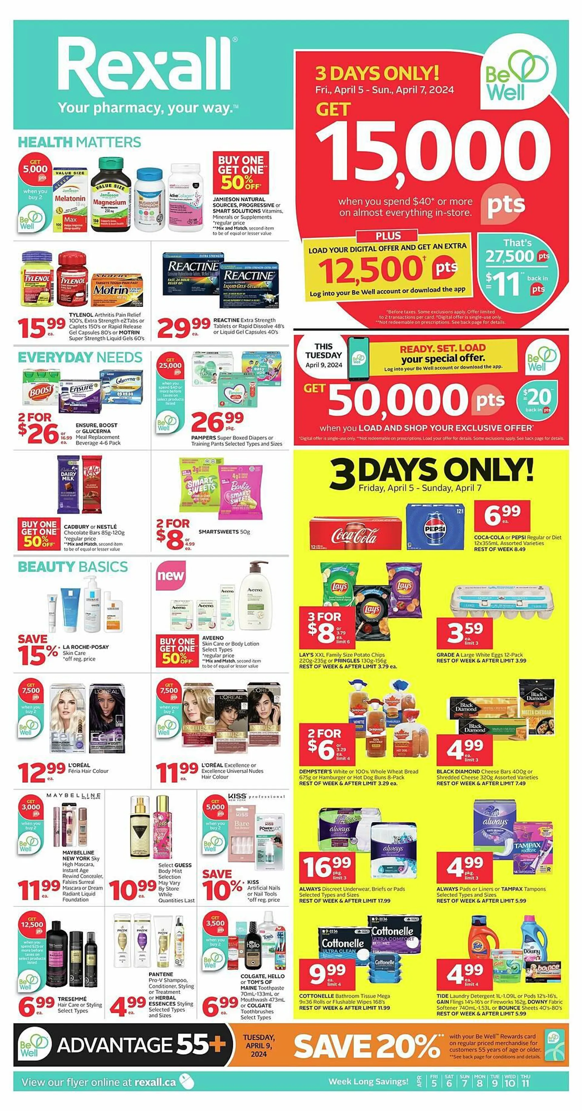 Rexall flyer from April 5 to April 12 2024 - flyer page 1