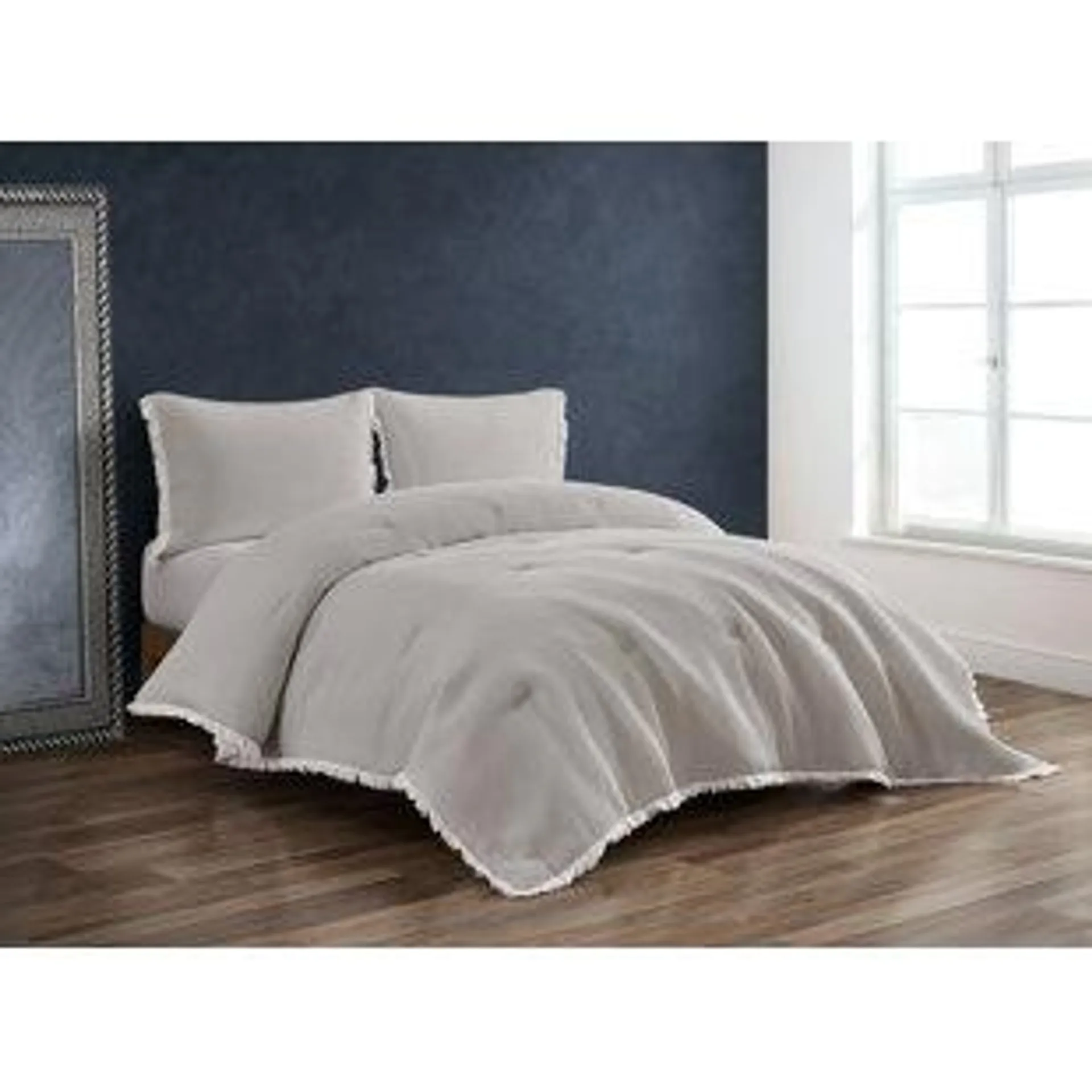 Carstens Cotton Waffle Solid Colour Comforter Set