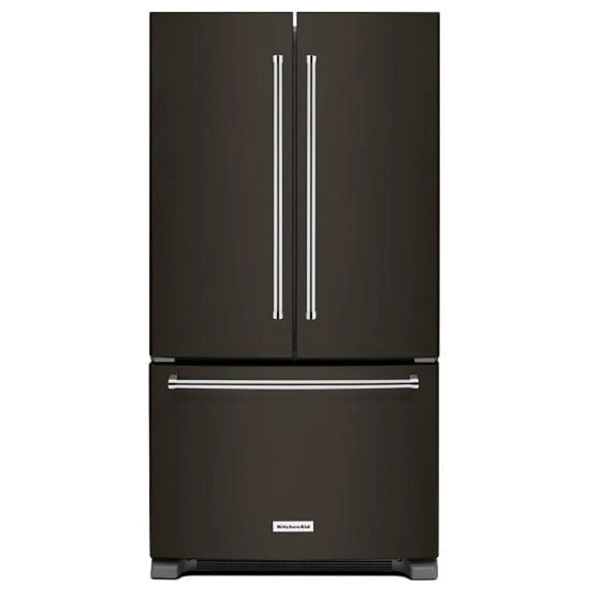 KitchenAid KRFC300EBS French Door Refrigerator, 36 inch Width, ENERGY STAR Certified, Counter Depth, 20.0 cu. ft. Capacity, Black Stainless Steel colour ExtendFresh Temperature Management System, Produce Preserver