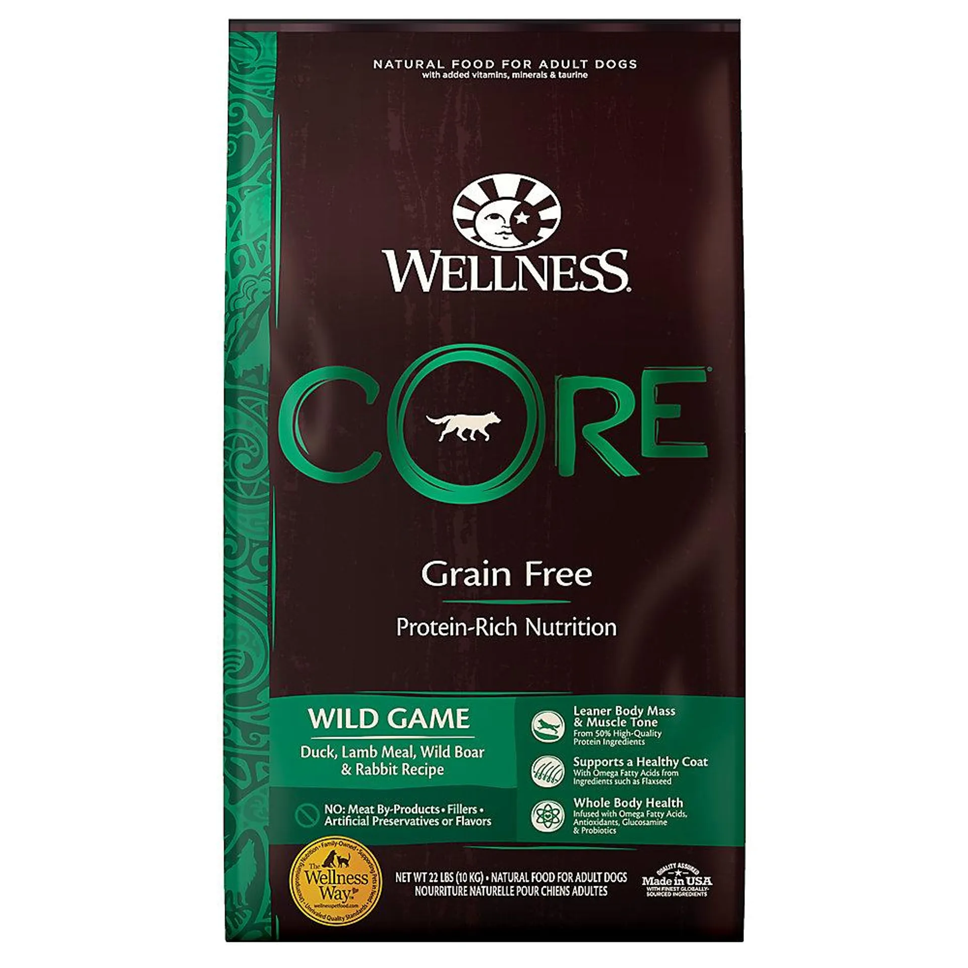 Wellness® CORE® Adult Dry Dog Food - Natural, Grain Free, Wild Game Formula