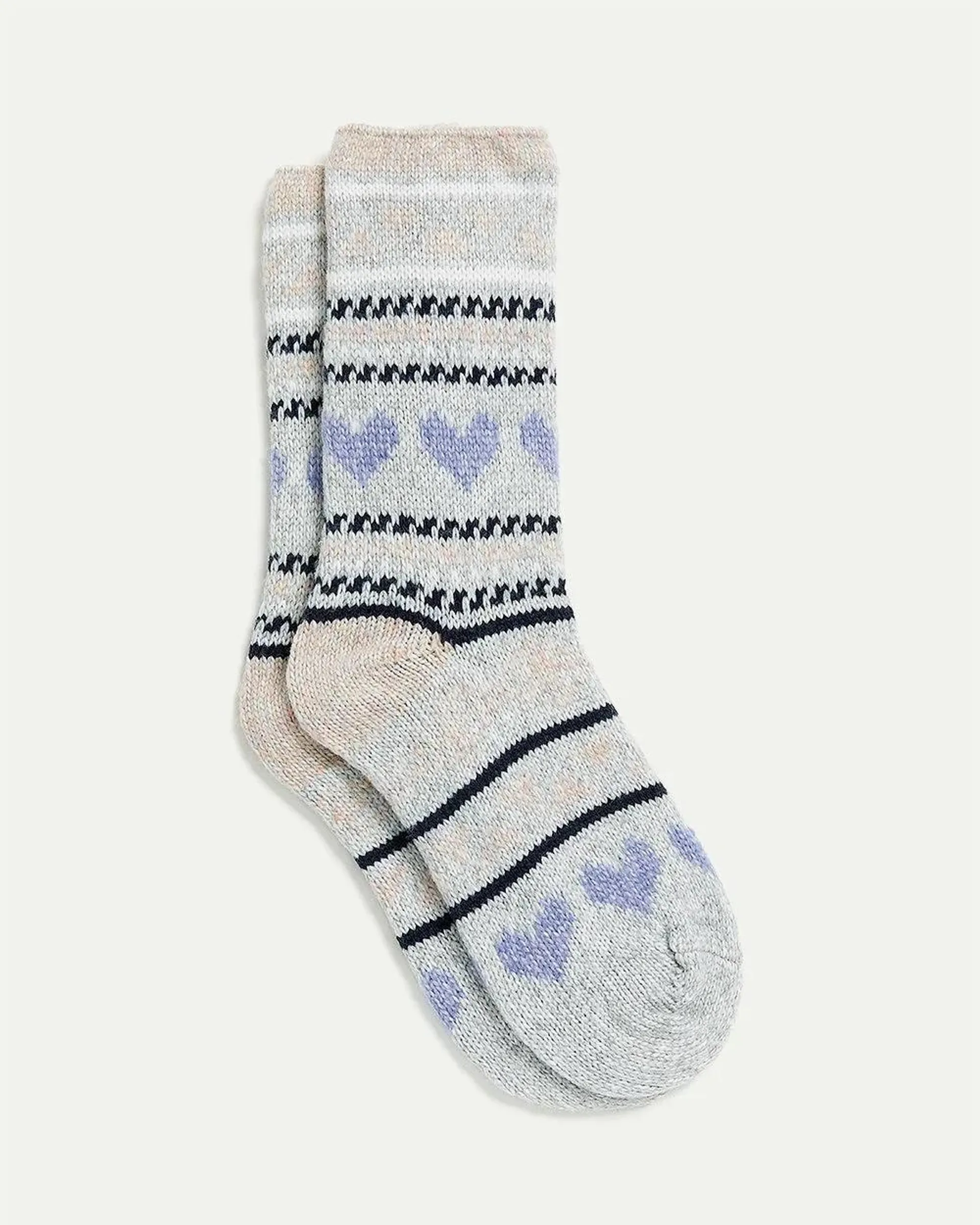 Winter Socks with Fair Isle Pattern