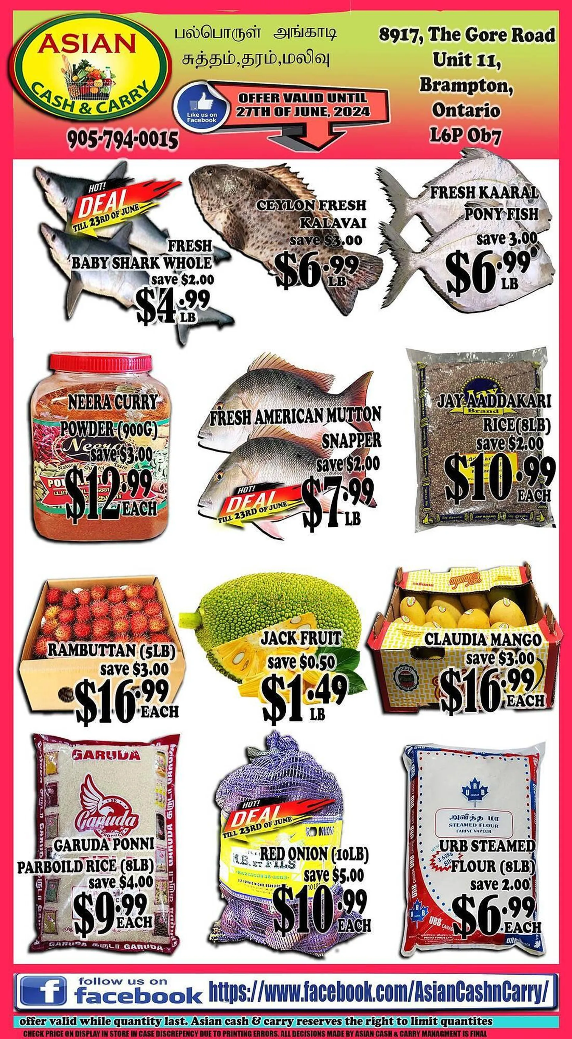 Asian Cash & Carry flyer - 1