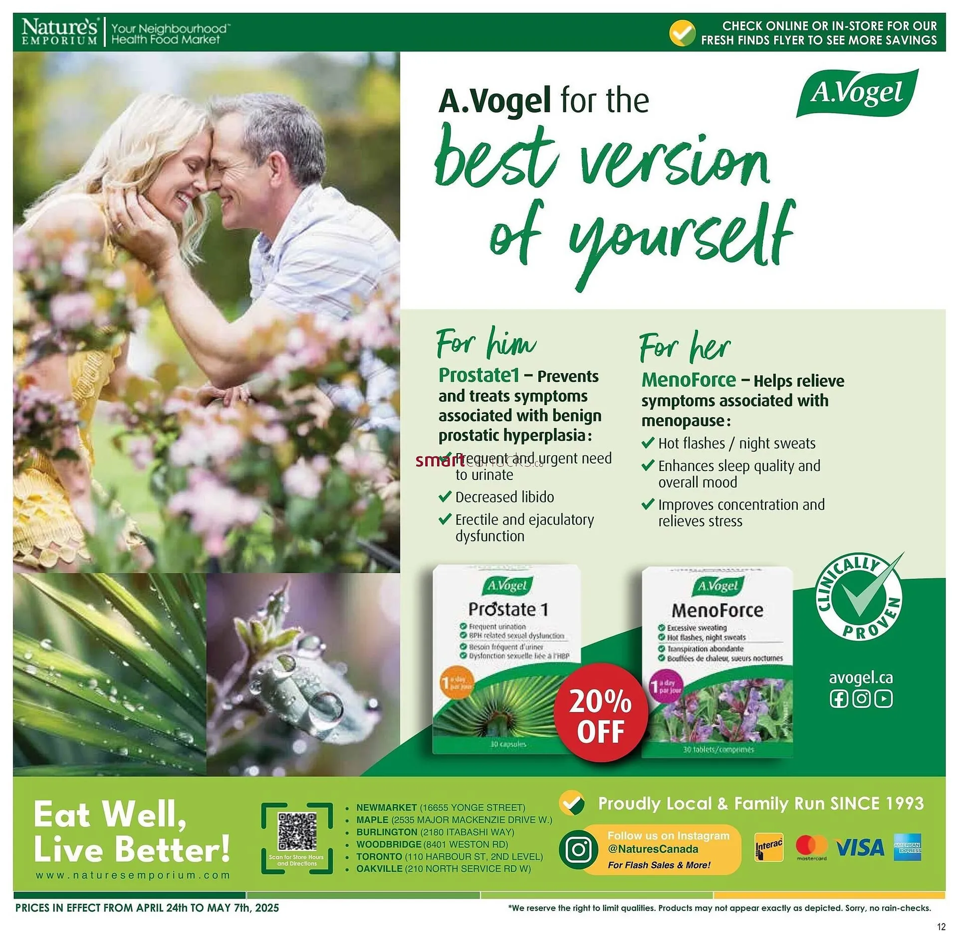 Nature's Emporium flyer from April 24 to May 24 2025 - flyer page 12