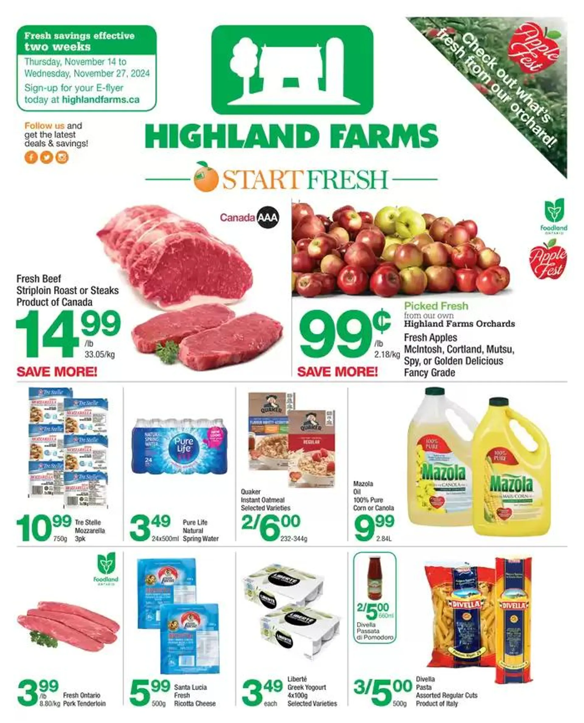 Highland Farms flyer - 1