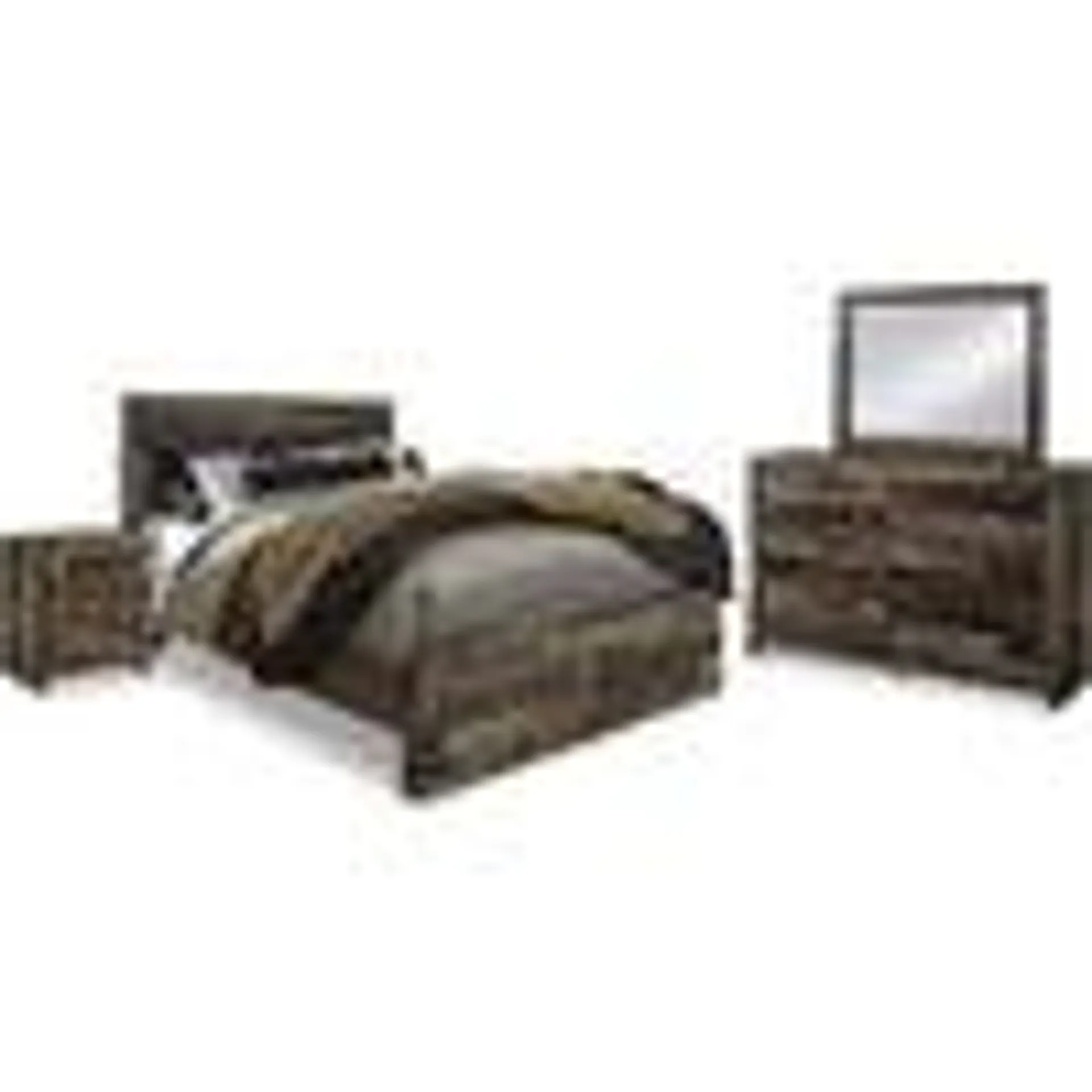 Derekson 6 Piece Storage Bedroom - Multi Gray