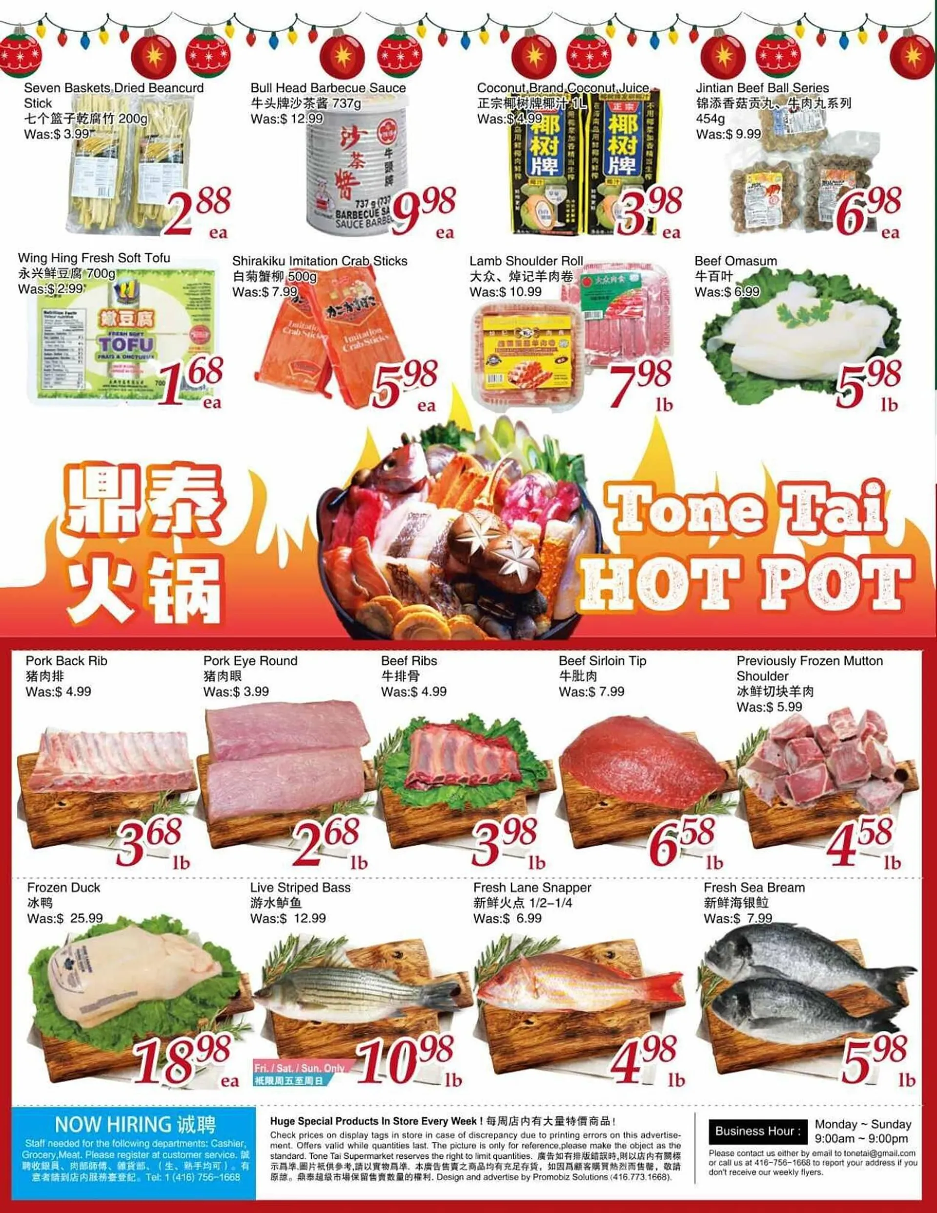 Tone Tai Supermarket flyer from December 20 to December 27 2024 - flyer page 2