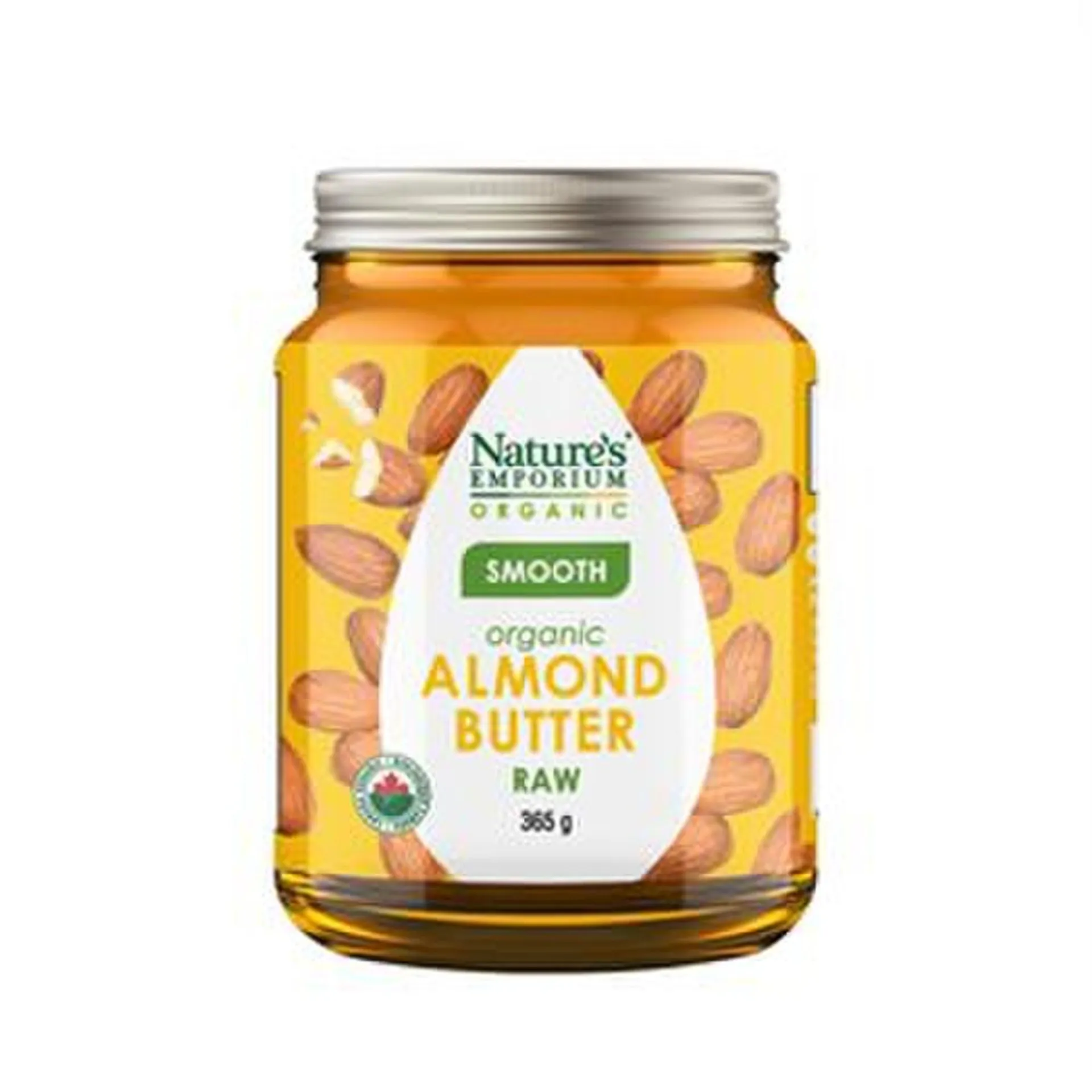 Natures Emporium Organic Almond Butter Raw Smooth Org 365 g