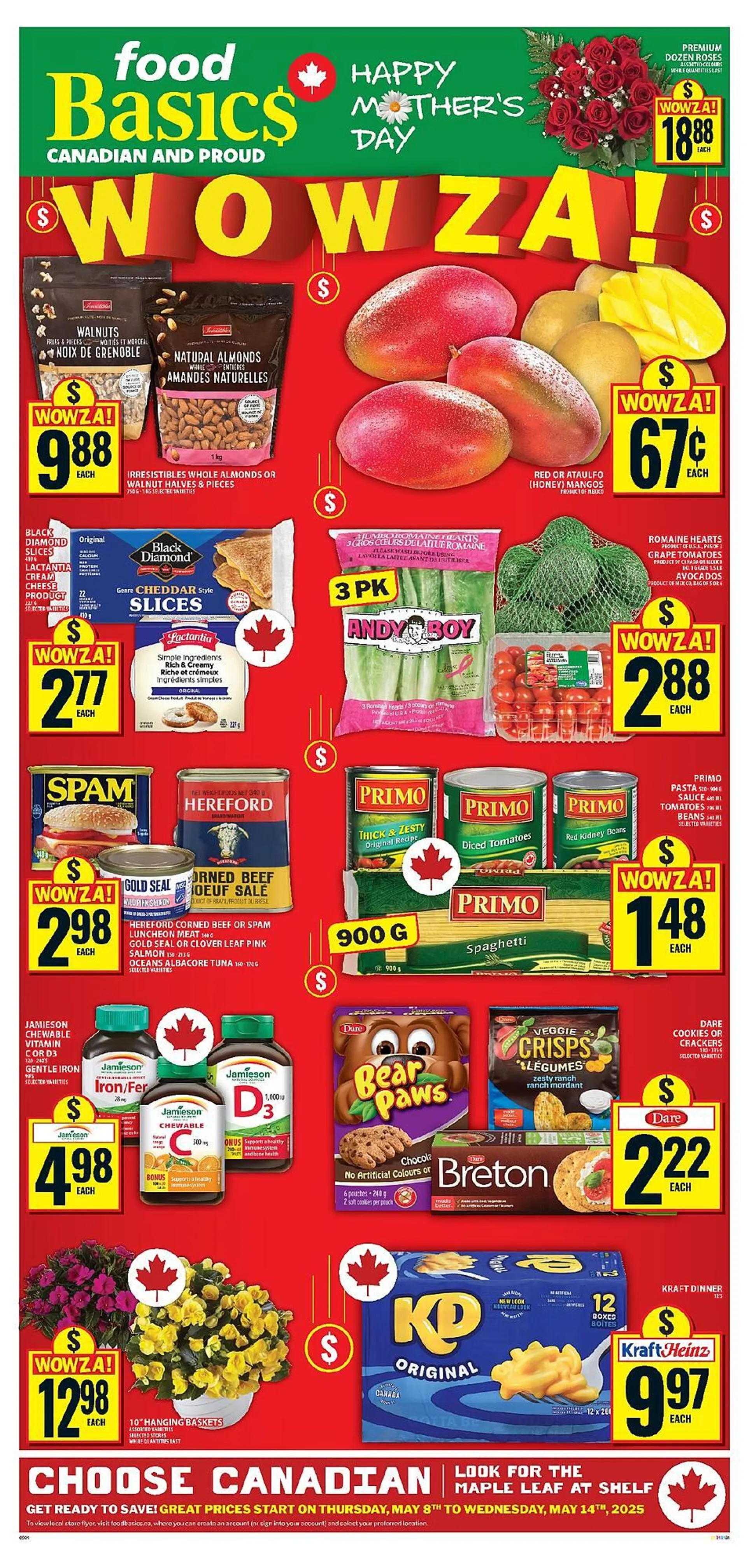 Food Basics flyer from May 8 to May 14 2025 - flyer page 1
