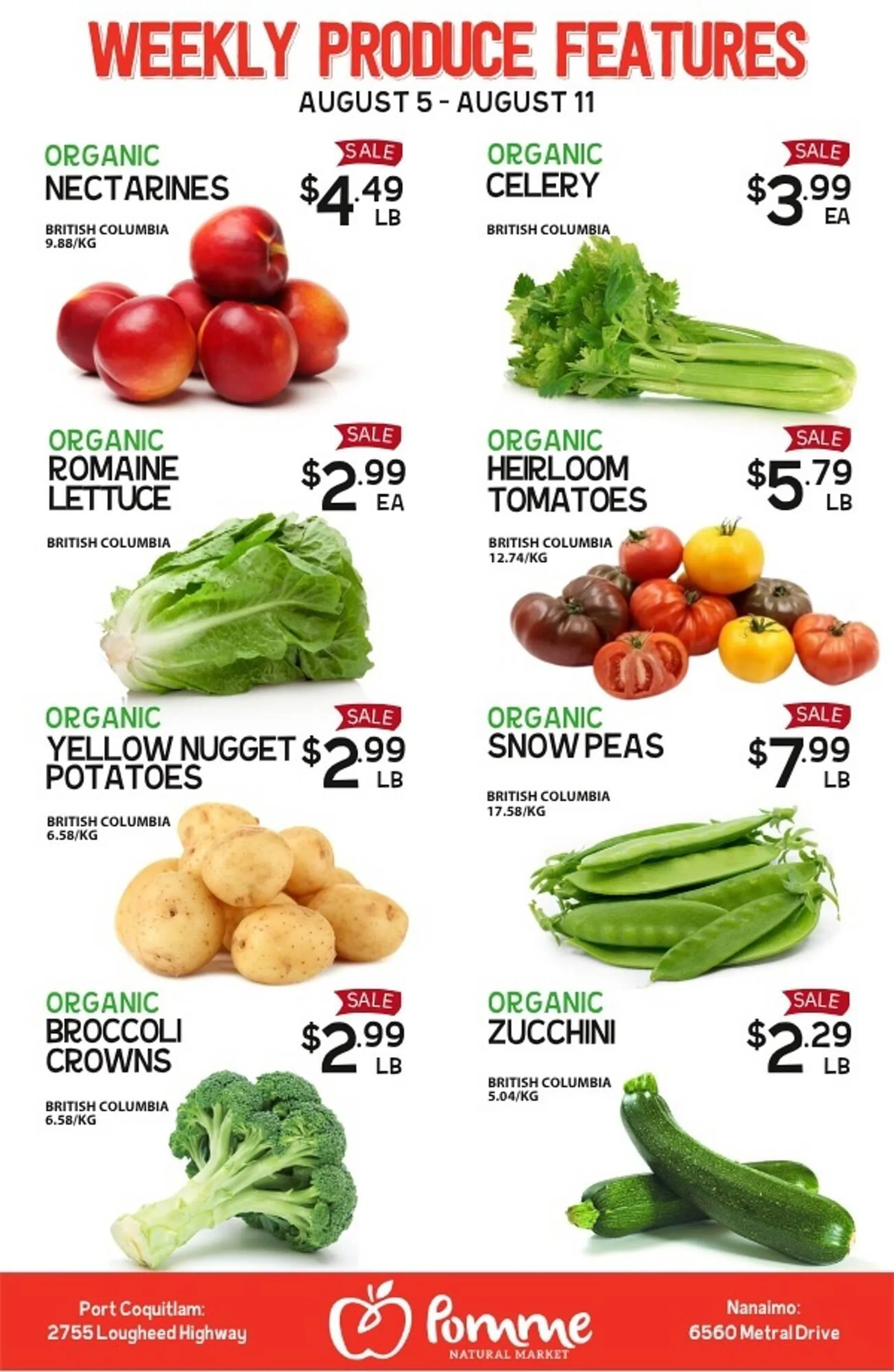 Pomme Natural Market flyer from August 5 to August 11 2025 - flyer page 1