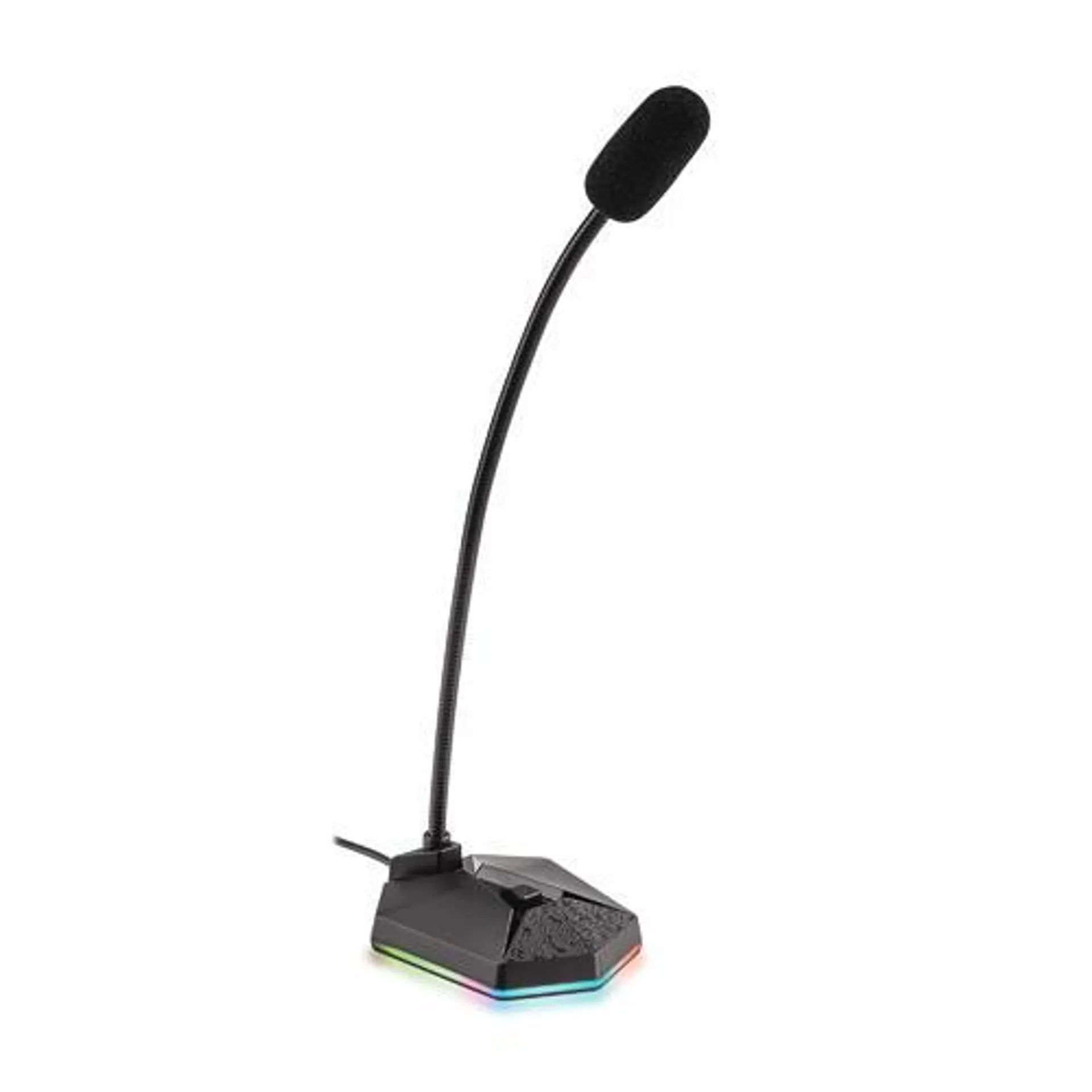 USB Computer RGB Gaming Microphone with Mute Button - PrimeCables®