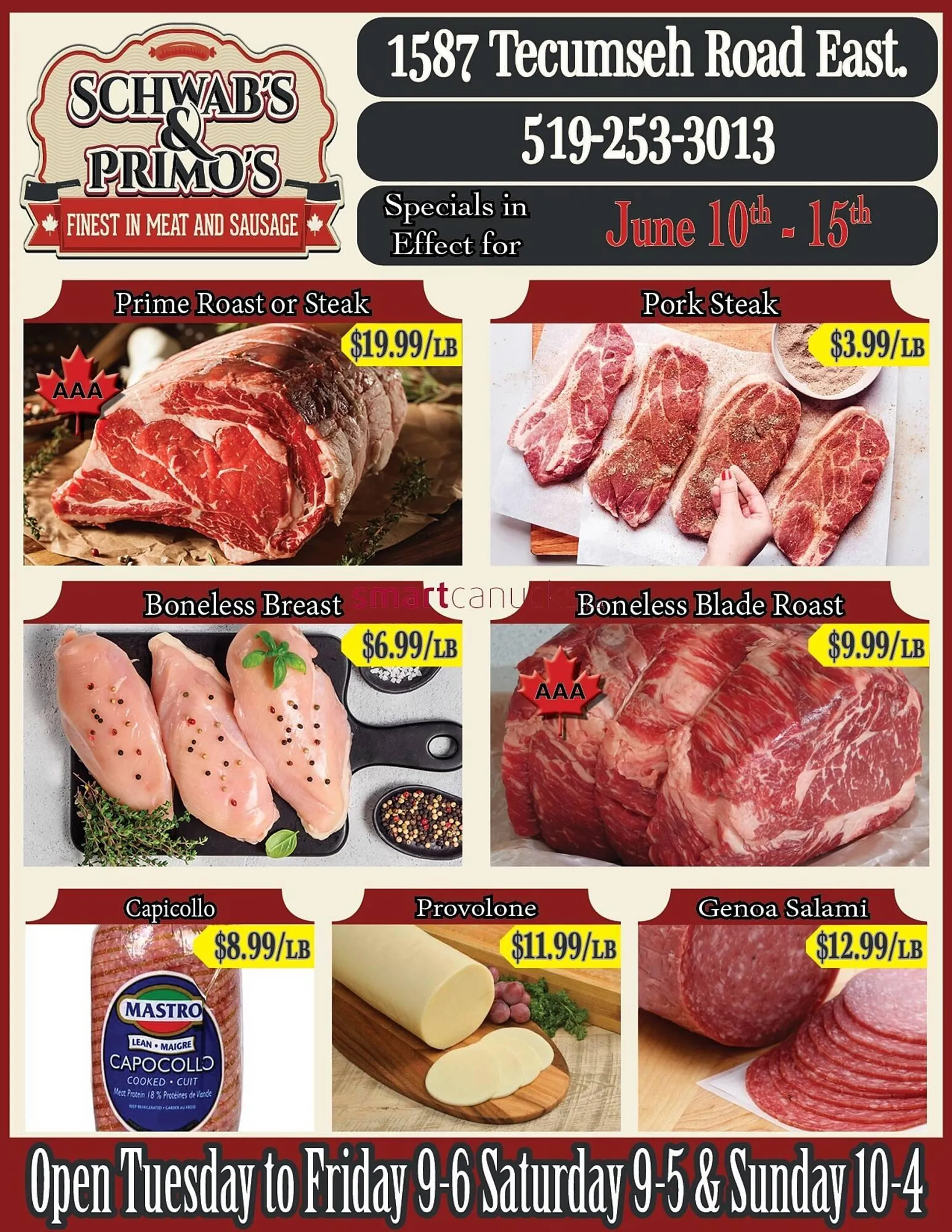 Schwab's & Primo's flyer from June 10 to June 15 2025 - flyer page 1