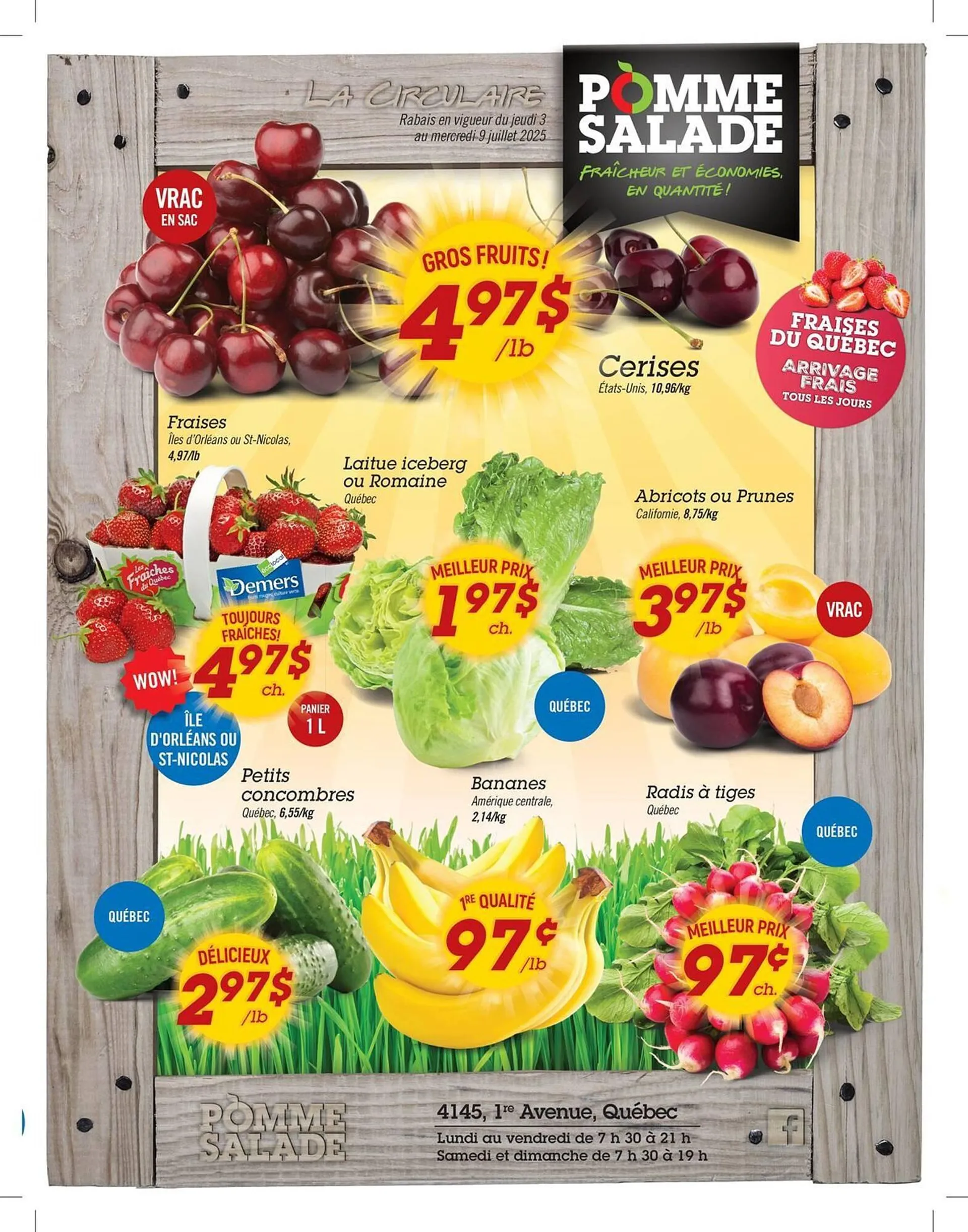 Pomme Salade flyer from July 3 to July 9 2025 - flyer page 1
