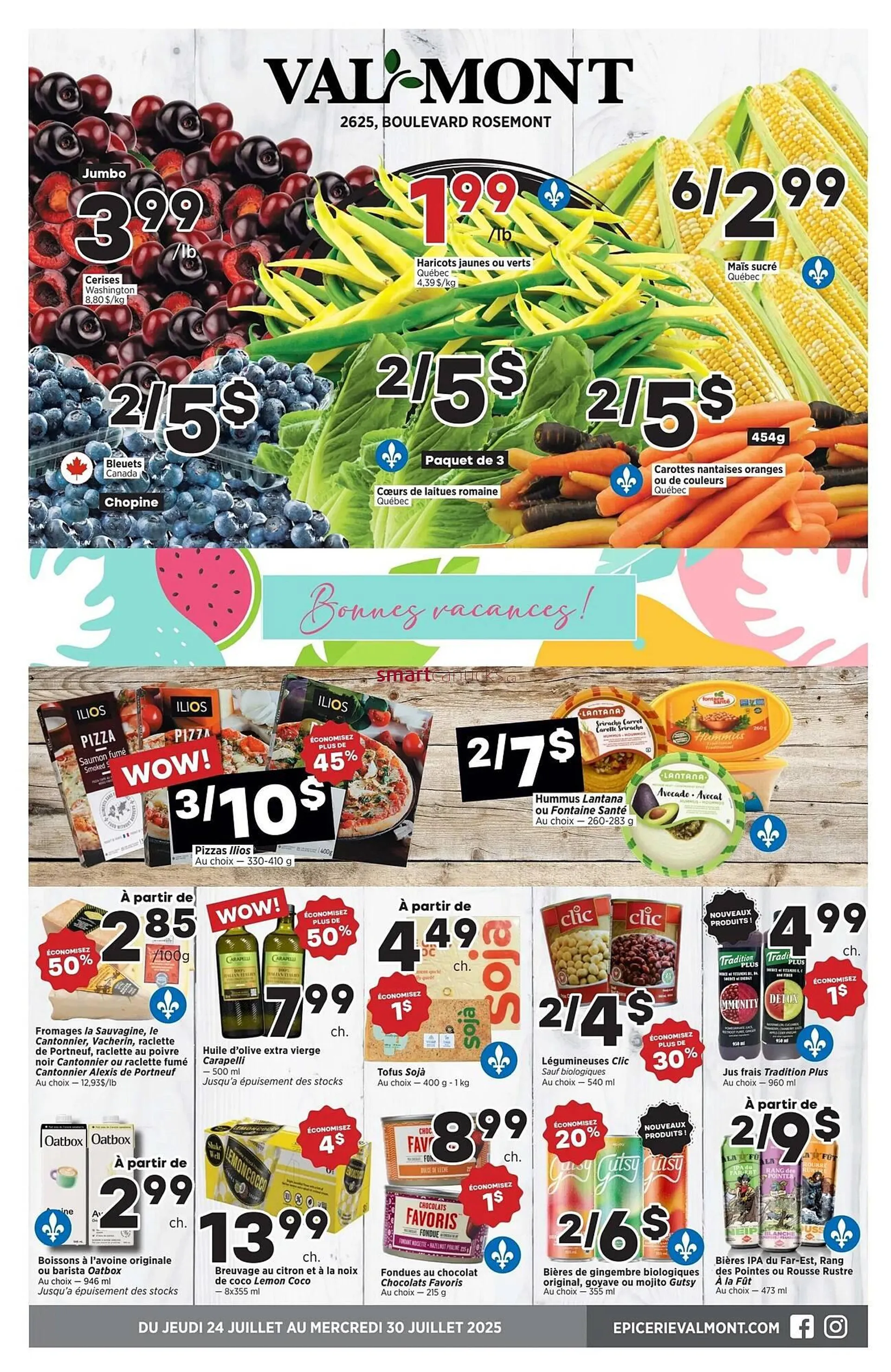 Val-Mont flyer from July 24 to July 30 2025 - flyer page 1