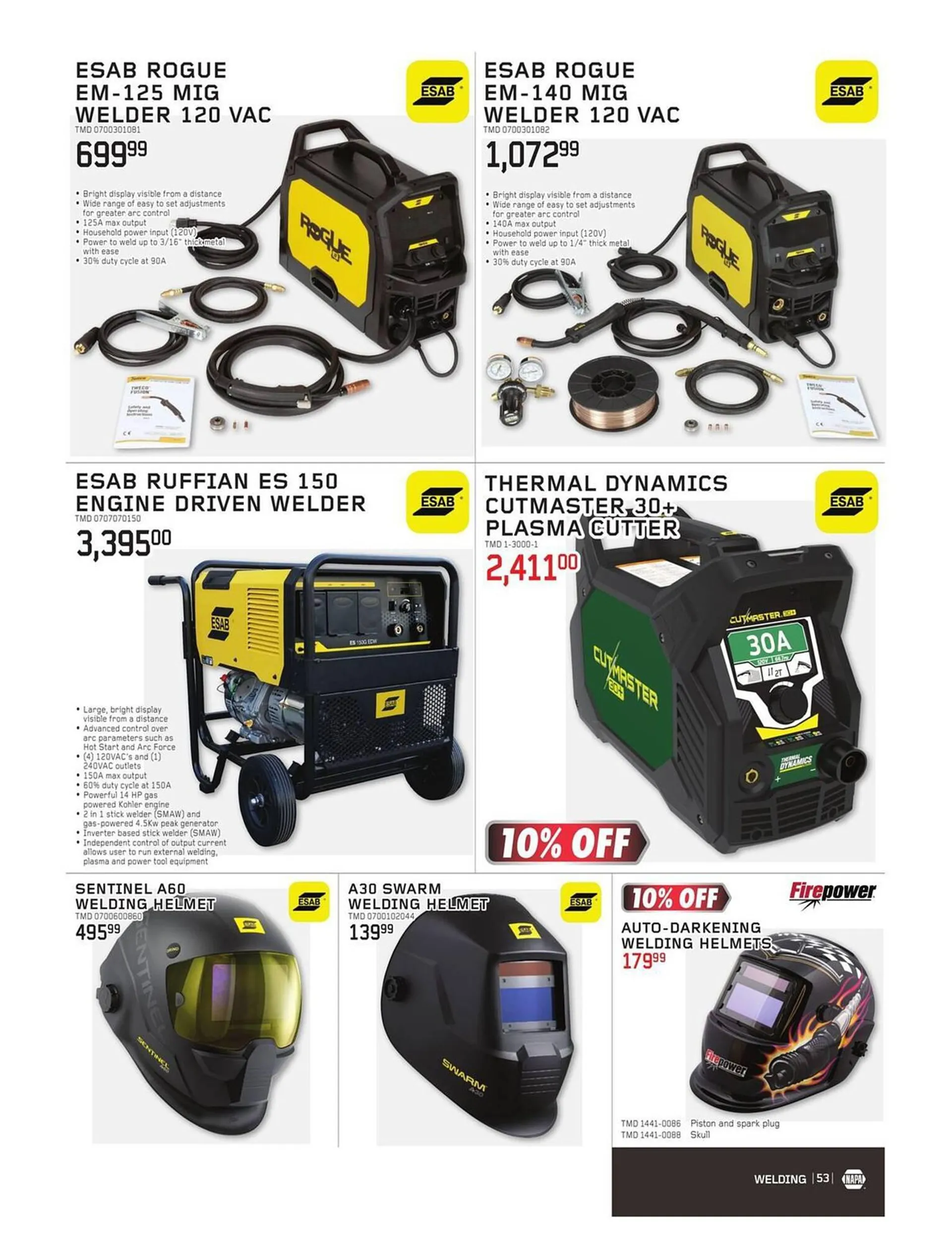 NAPA Auto Parts flyer from November 1 to December 31 2023 - flyer page 53