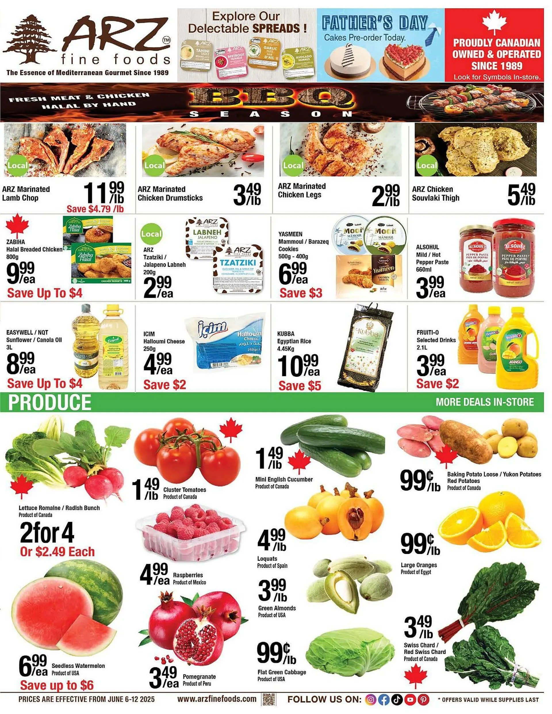 Arz Fine Foods flyer from June 6 to June 12 2025 - flyer page 1