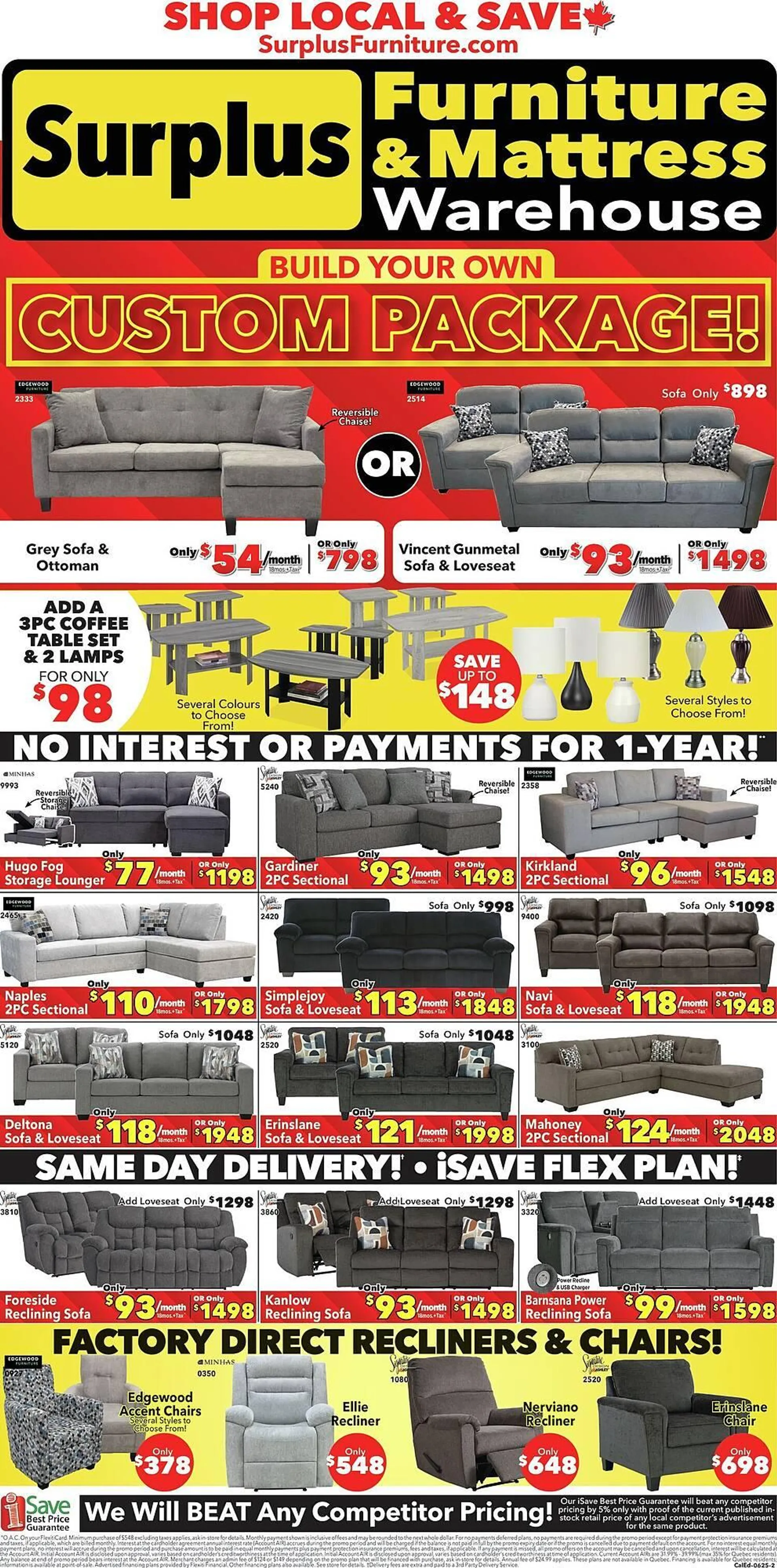 Surplus Furniture flyer from June 9 to June 16 2025 - flyer page 1