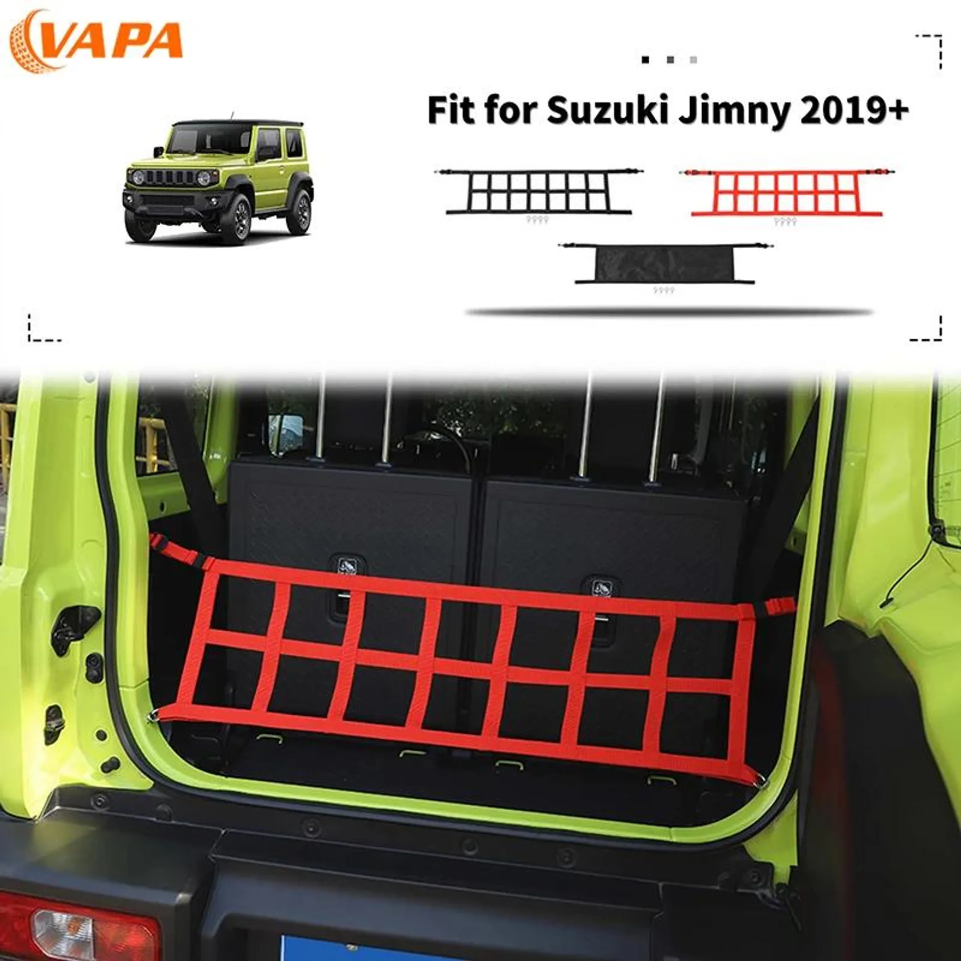 Trunk Cargo Organizer Isolation Net For Suzuki Jimny 2019 Up Car Accessories