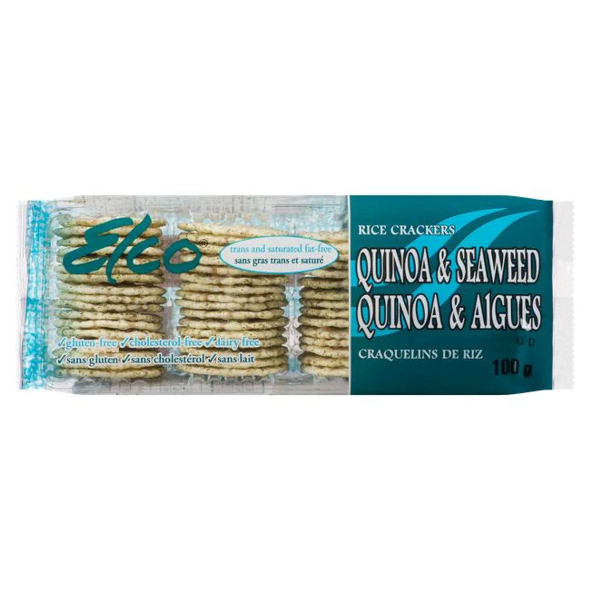 Elco Rice Crackers Quinoa & Seaweed 100 g