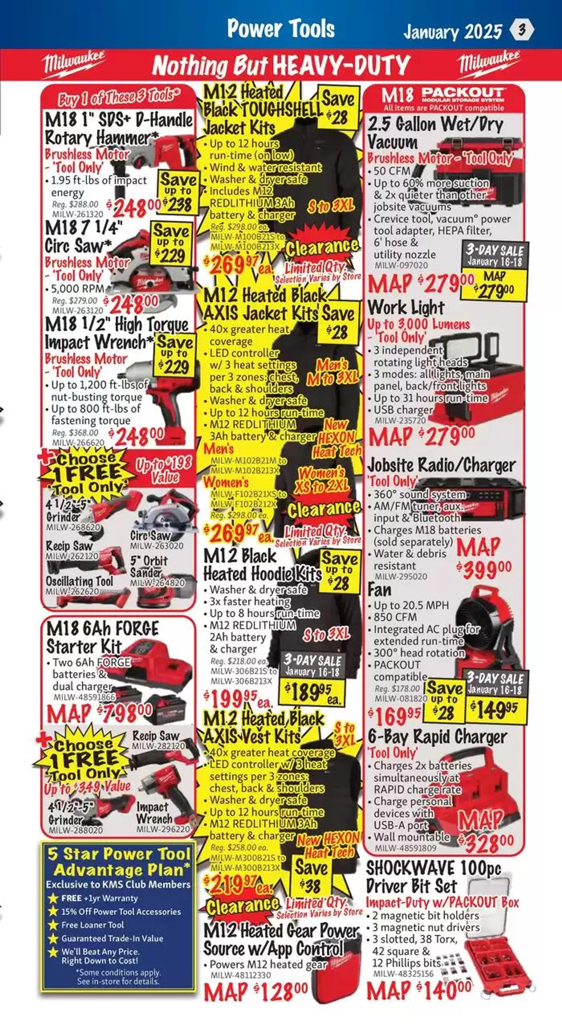 KMS Tools January 2025 Clearance Sale from January 1 to January 8 2025 - flyer page 3