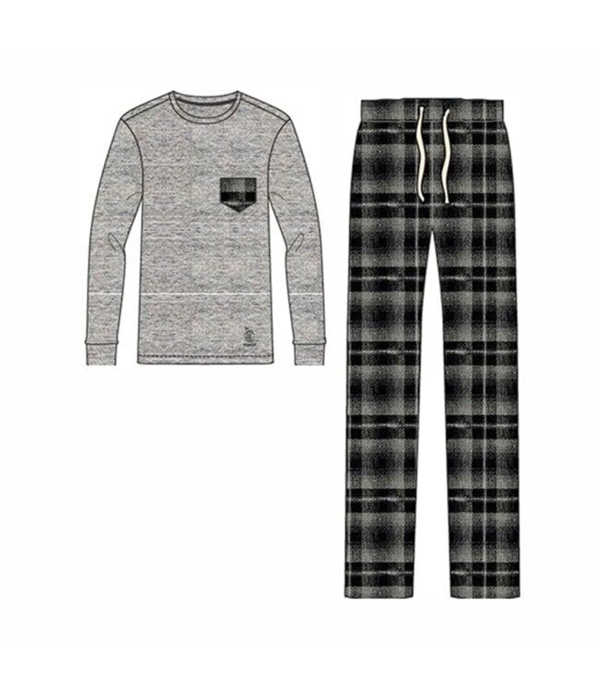 MENS 2Pc YARN DYE FLANNEL PYJAMAS