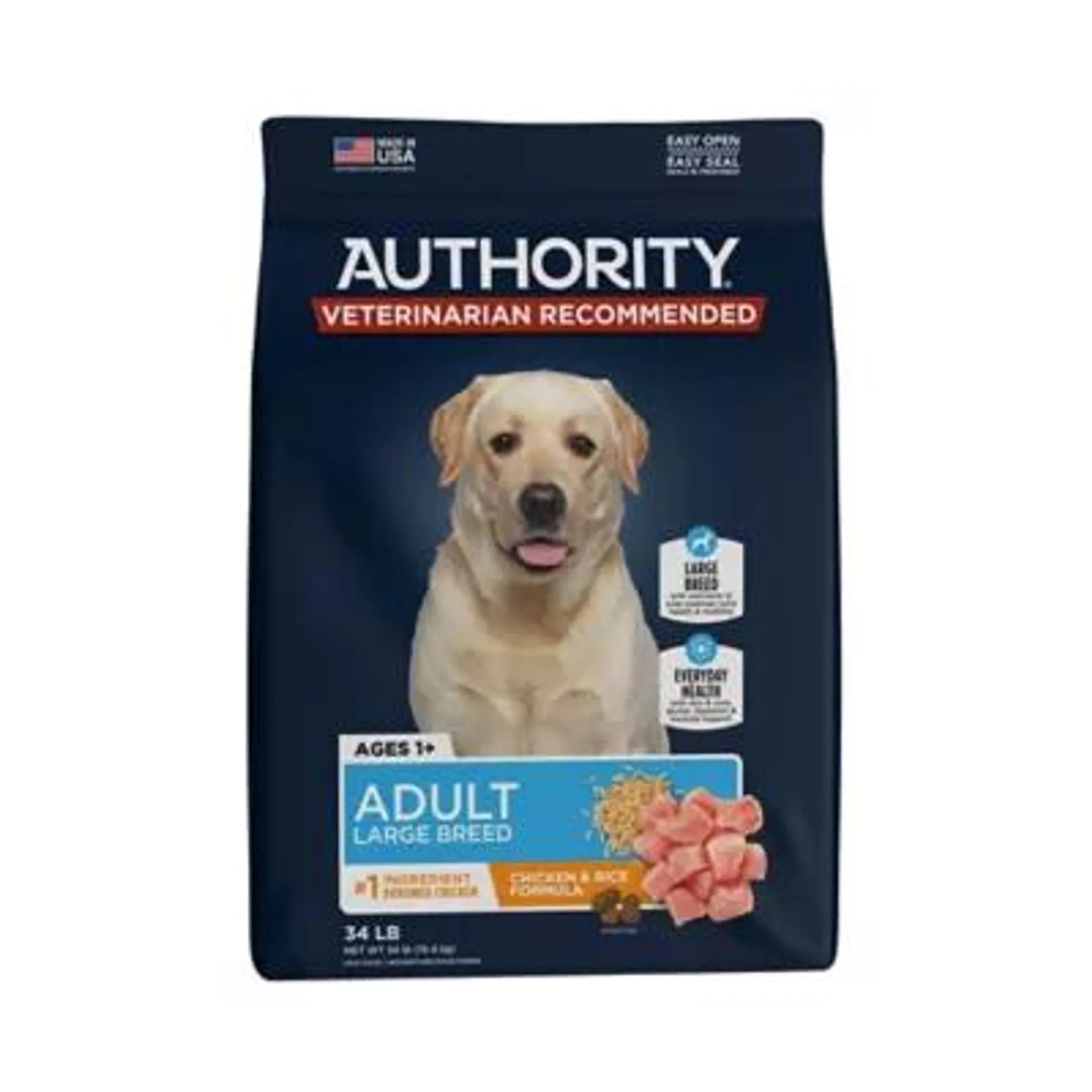 Authority® Everyday Health Large Breed Adult Dry Dog Food - Chicken & Rice