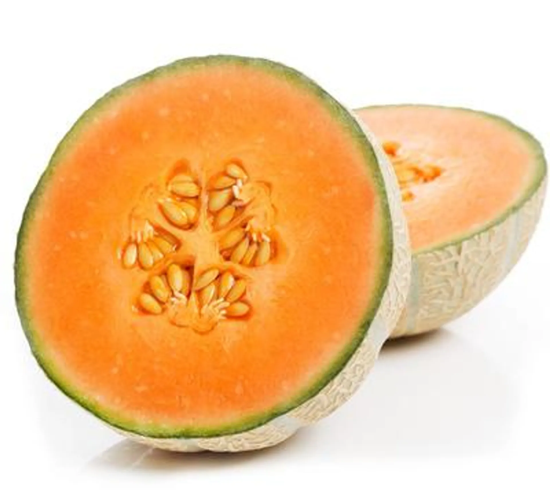 Half Portion Cut Cantaloupe Melon