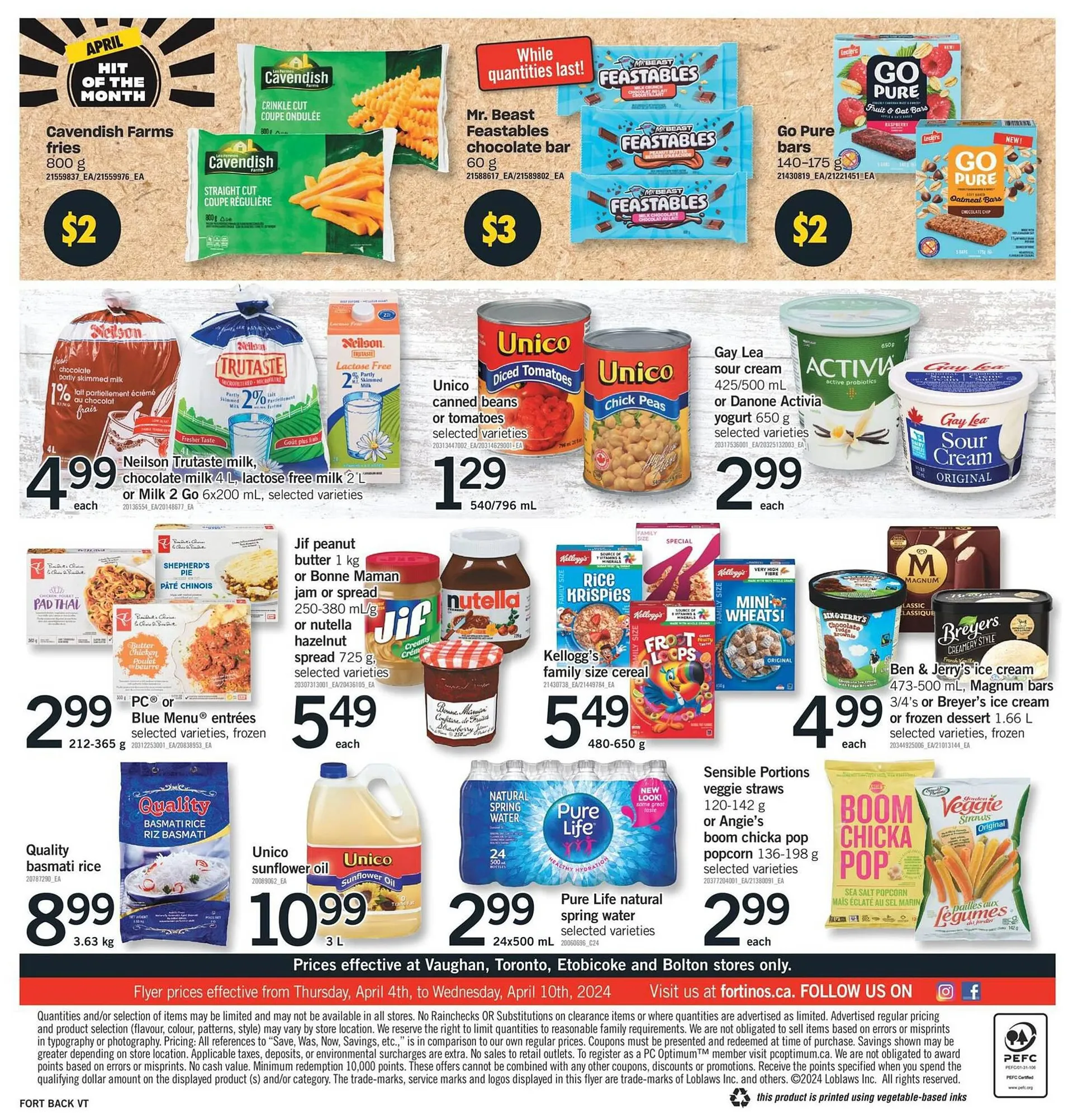 Fortinos flyer from April 4 to April 10 2024 - flyer page 2