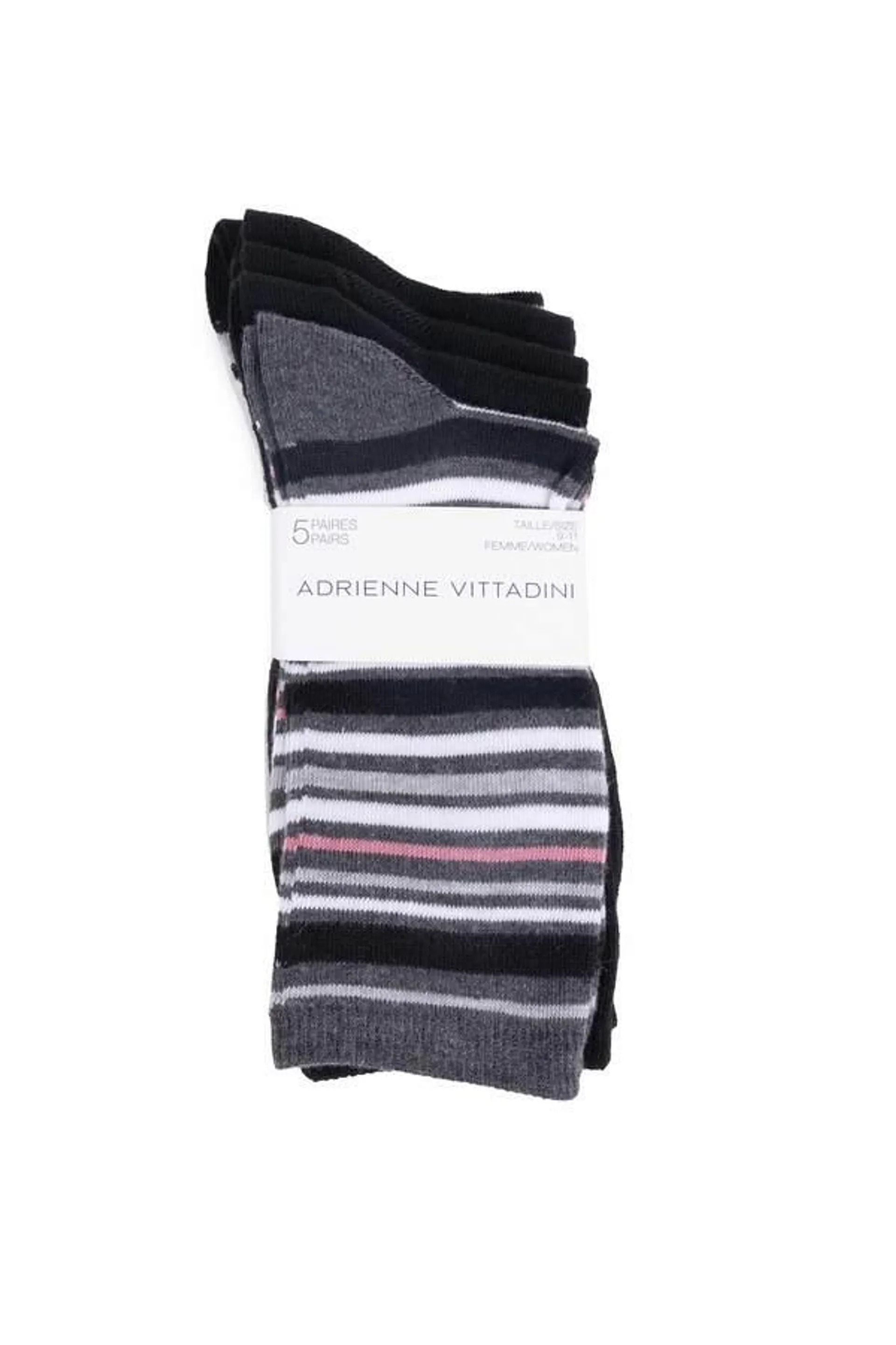 Fine-knit cotton dress socks - 5 pairs