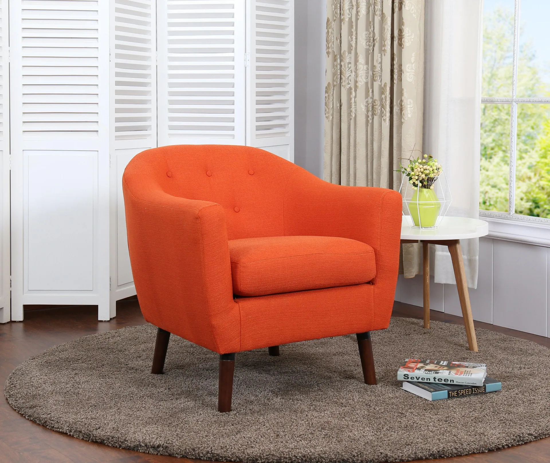 Zia Accent Chair - Orange