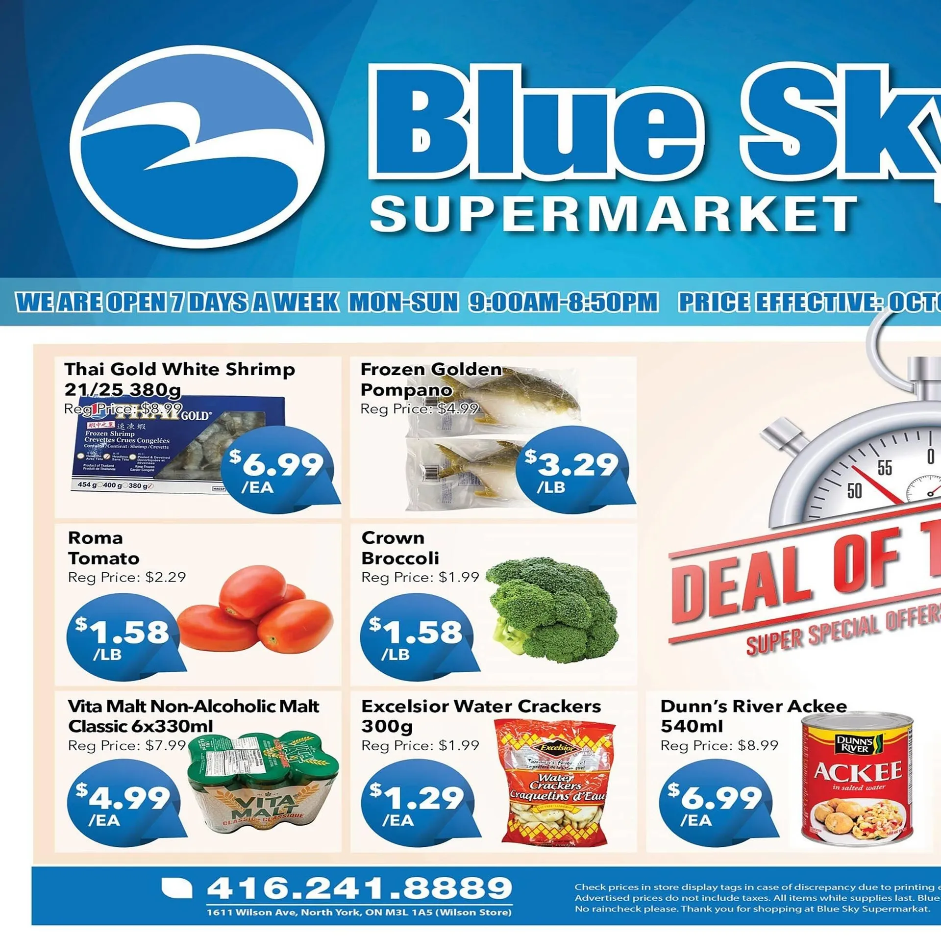 Blue Sky Supermarket flyer - 1