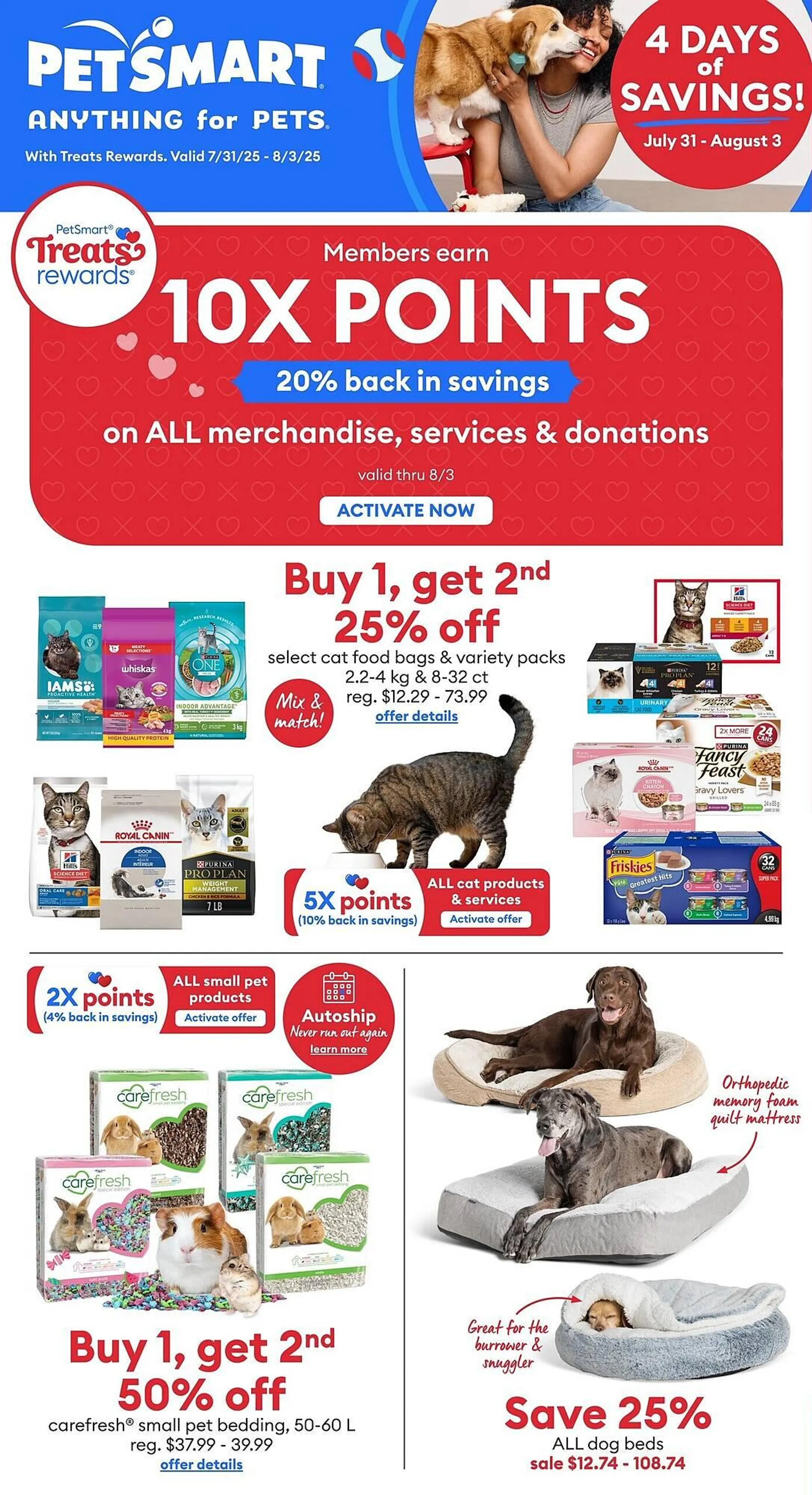 Petsmart flyer from July 31 to August 20 2025 - flyer page 1