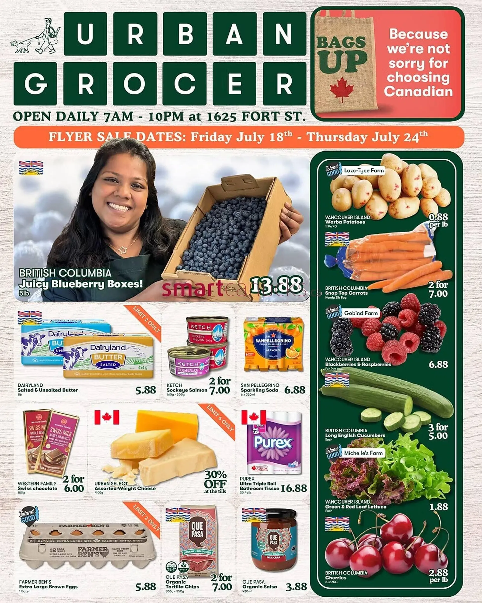 Urban Grocer flyer from July 18 to July 24 2025 - flyer page 1