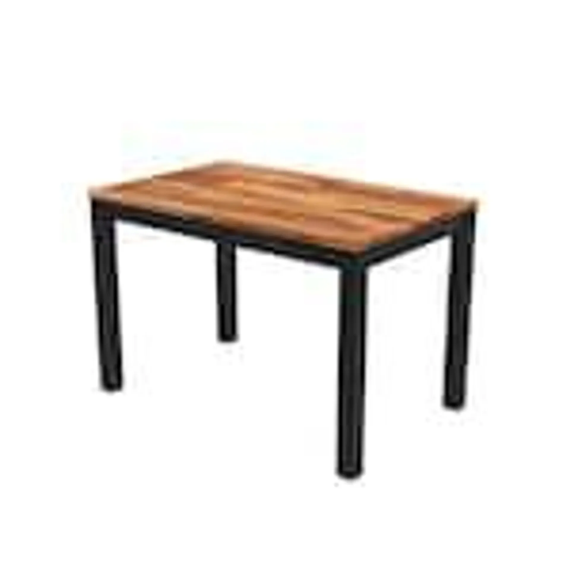 SWOPPMOKK Dining table, Acacia, Oiled /Black Painted (35x19x16)