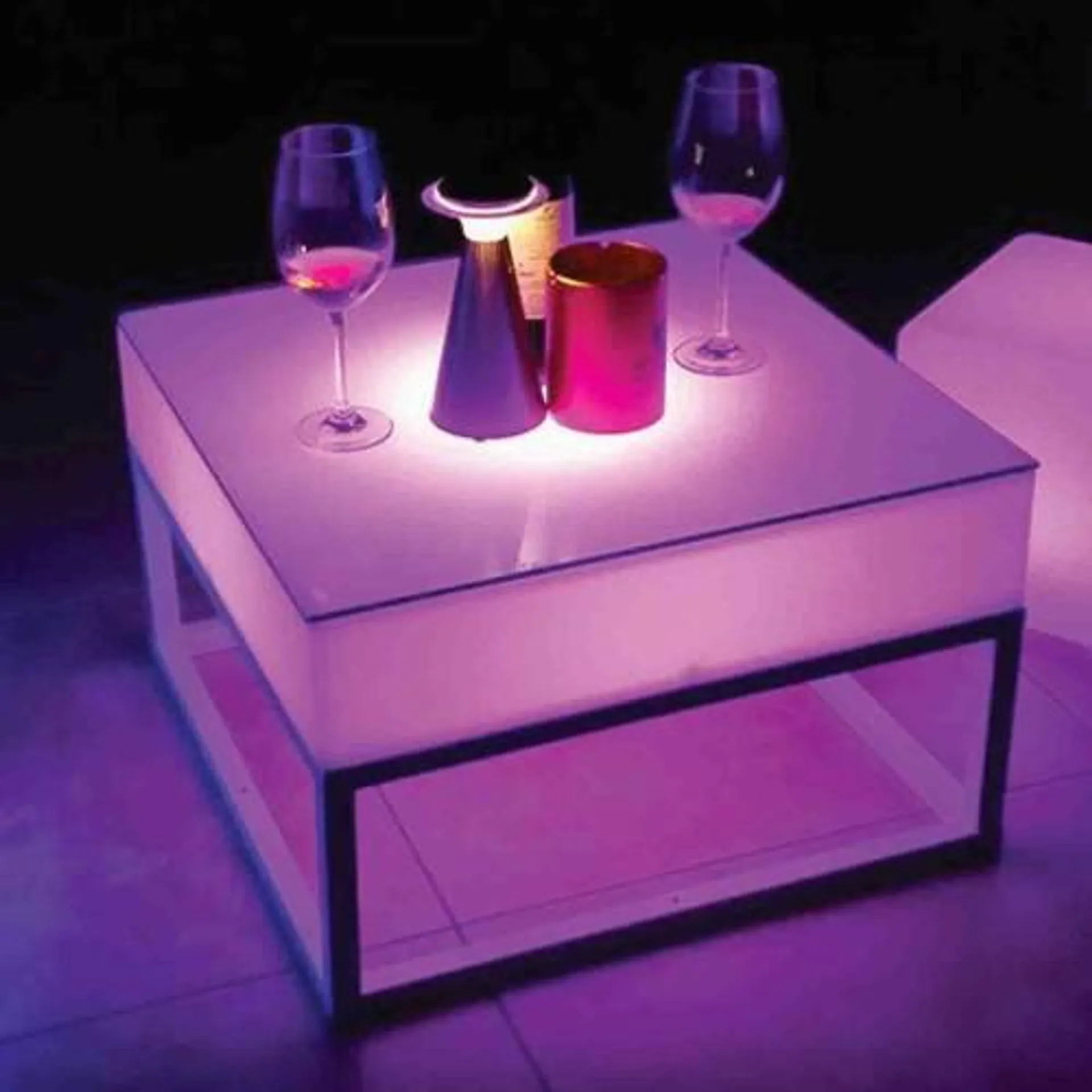 Led Coffee Table With Remote Control