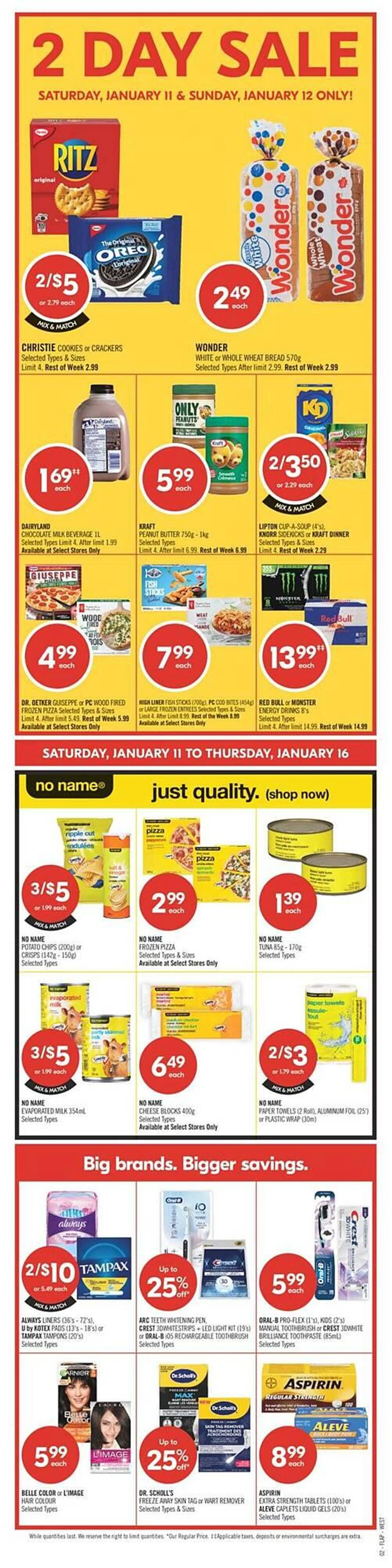 Shoppers Drug Mart flyer from January 9 to January 16 2025 - flyer page 3