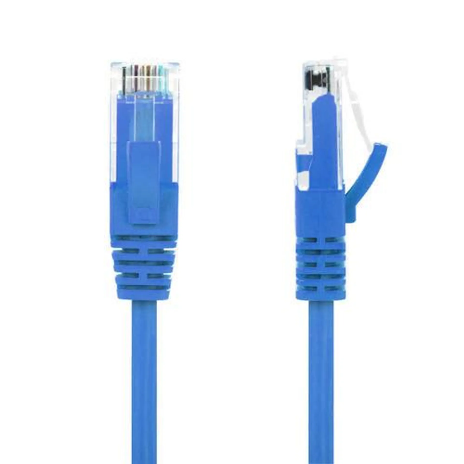 GoSlim Slim Cat6 28AWG UTP Ethernet Network Cable Blue - PrimeCables® - 1ft