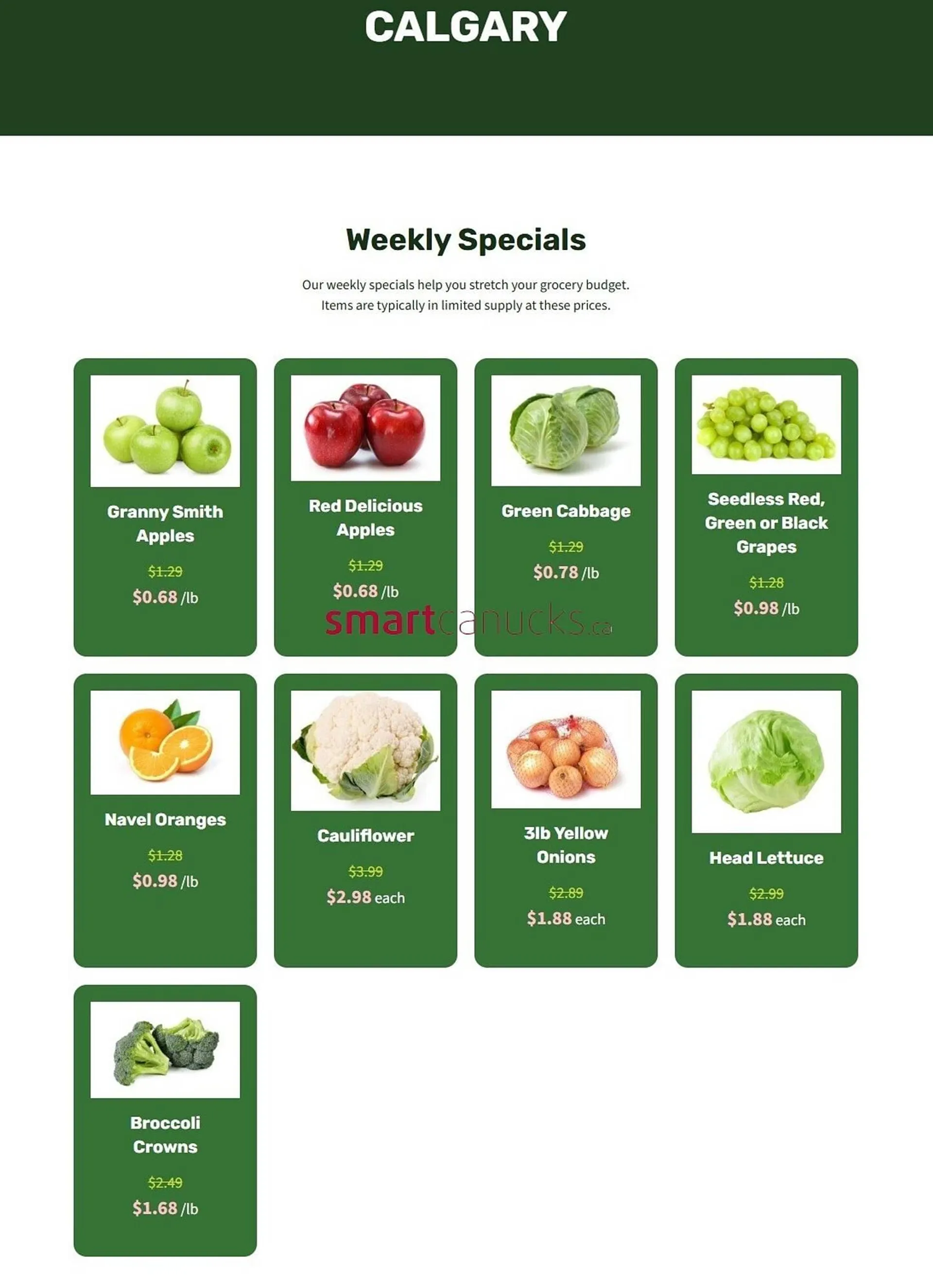 H&W Produce flyer - 1