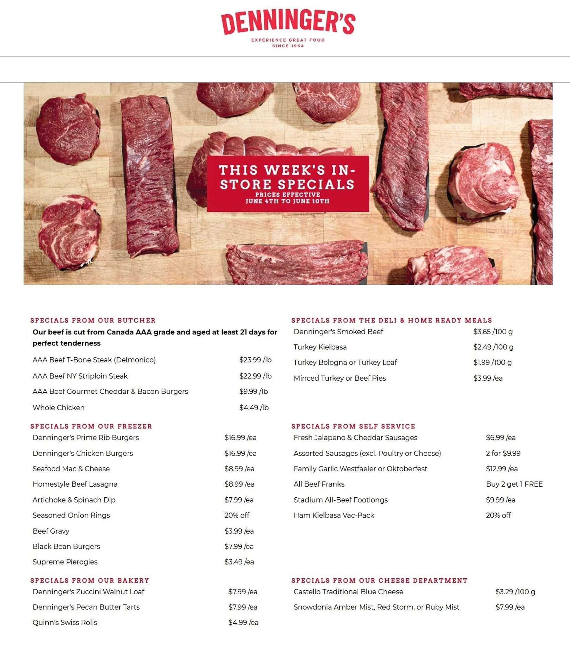 Denninger's flyer from June 4 to June 10 2025 - flyer page 1
