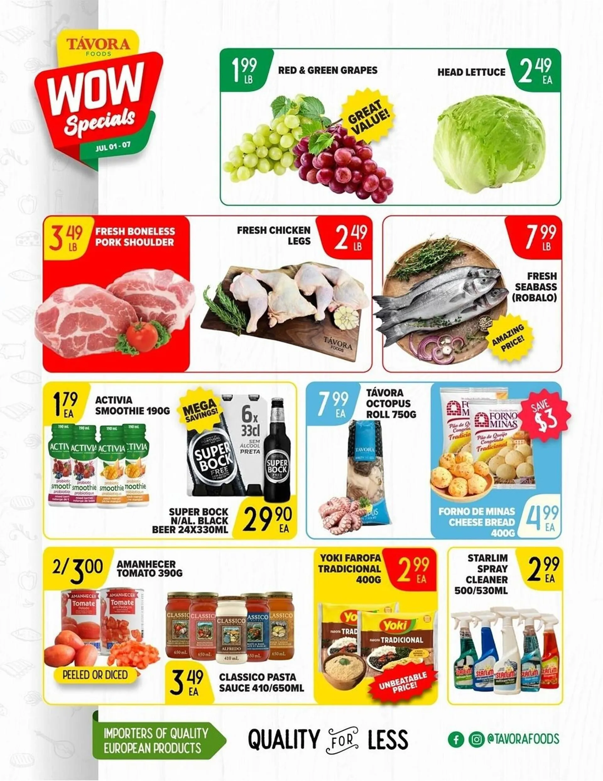 Tavora Foods flyer from July 4 to July 10 2024 - flyer page 1