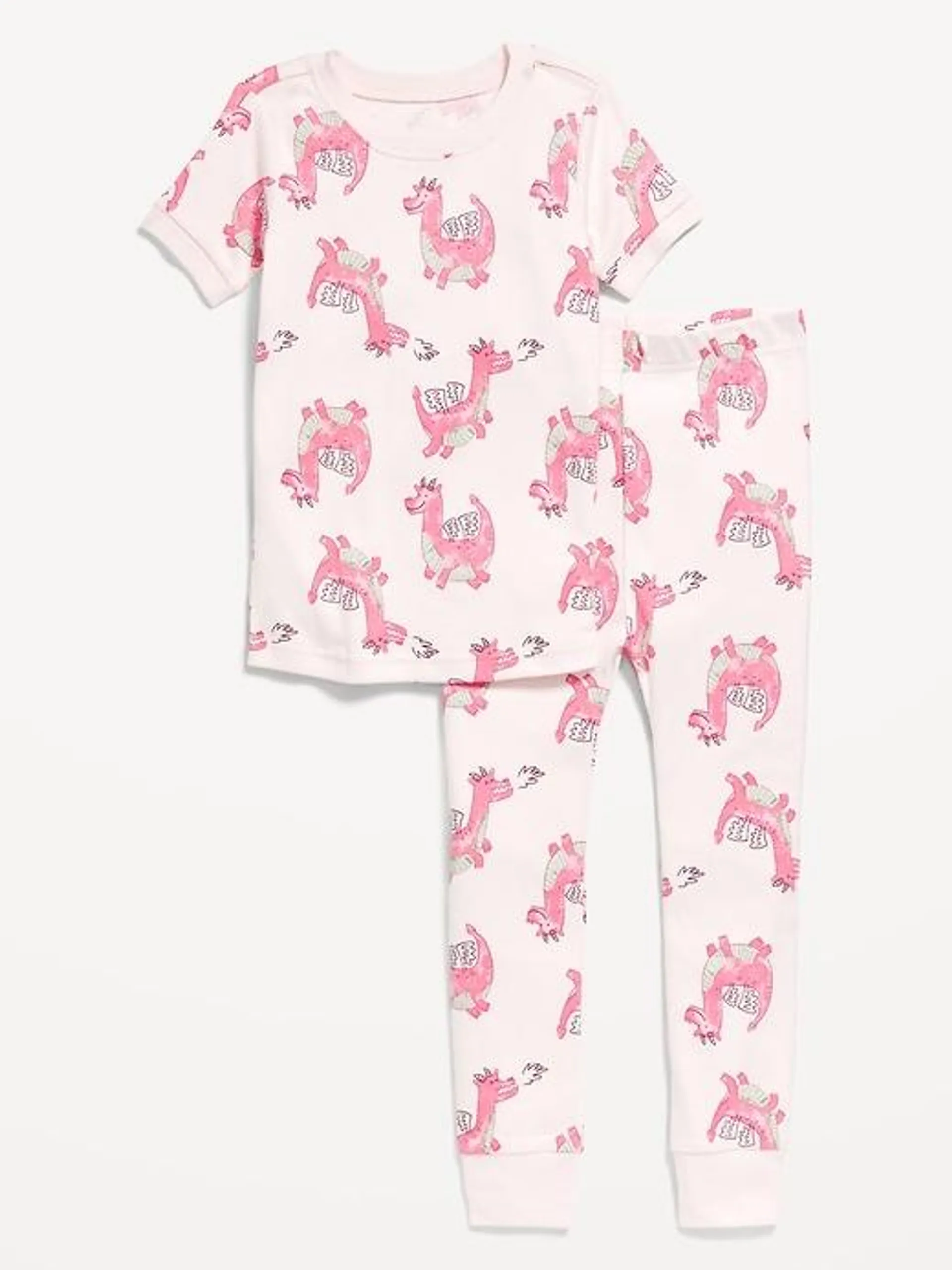 Unisex Snug-Fit Printed Pajama Set for Toddler & Baby