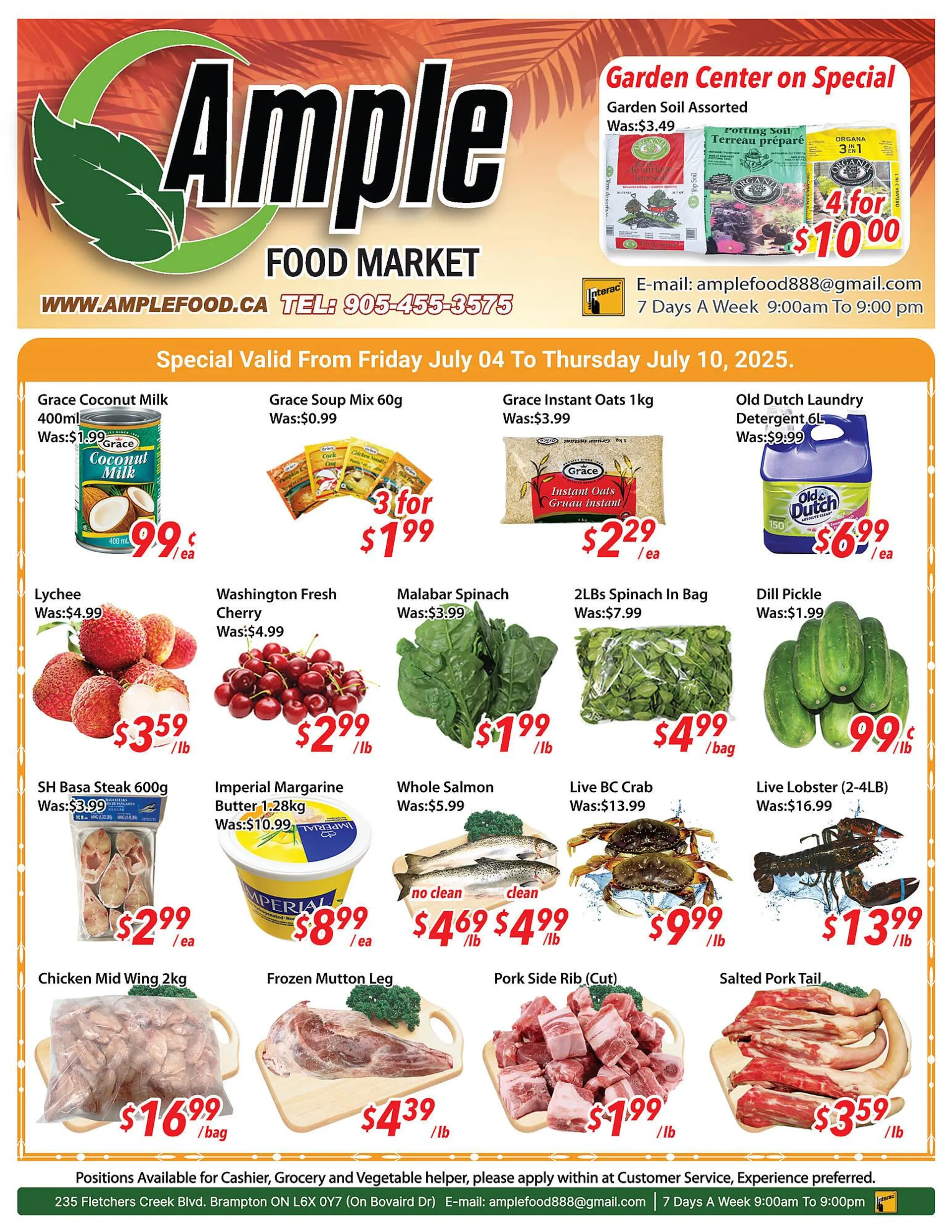 Ample Food Market flyer from July 4 to July 10 2025 - flyer page 1